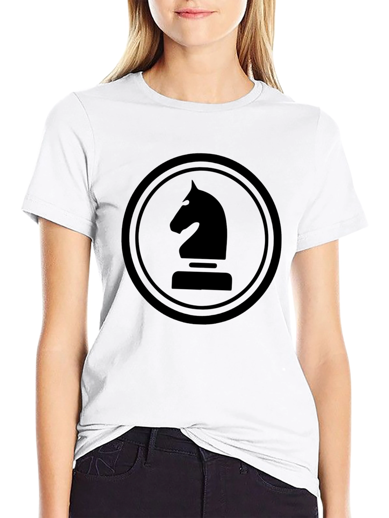 Black Knight Chess Piece T-Shirt - 9