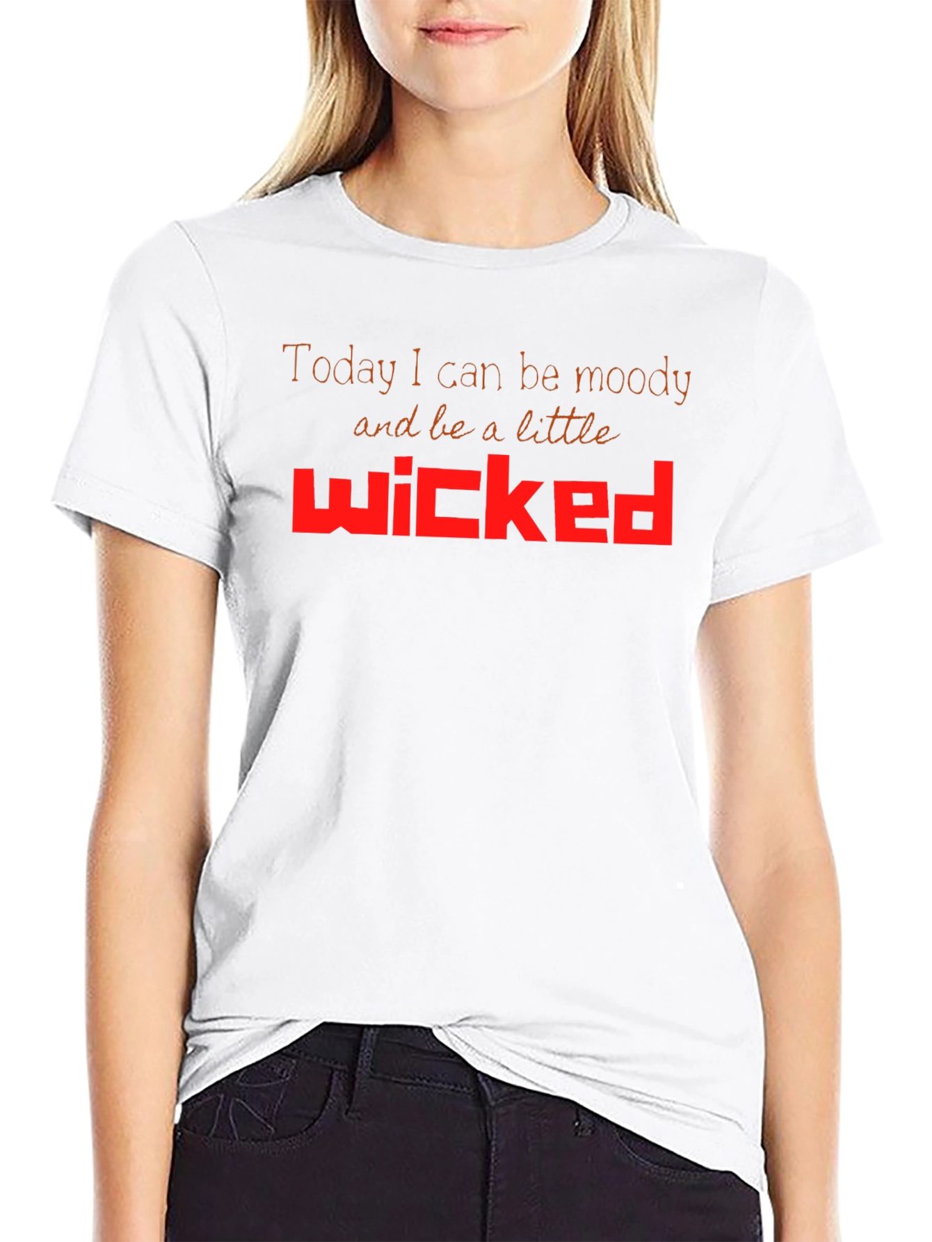 Black Moody & Wicked Graphic T-Shirt view 9