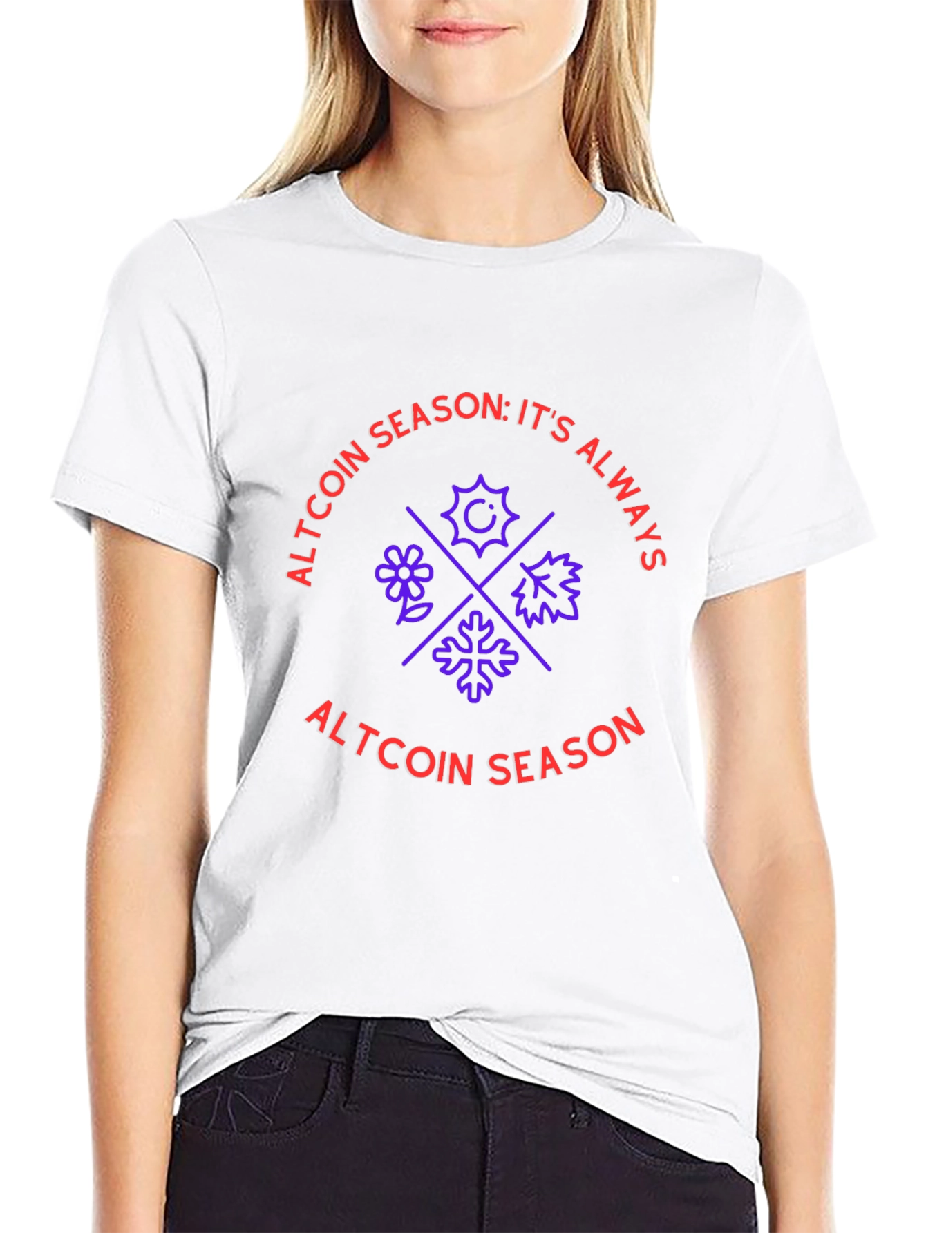 Black Altcoin Season Black Graphic Tee view 9