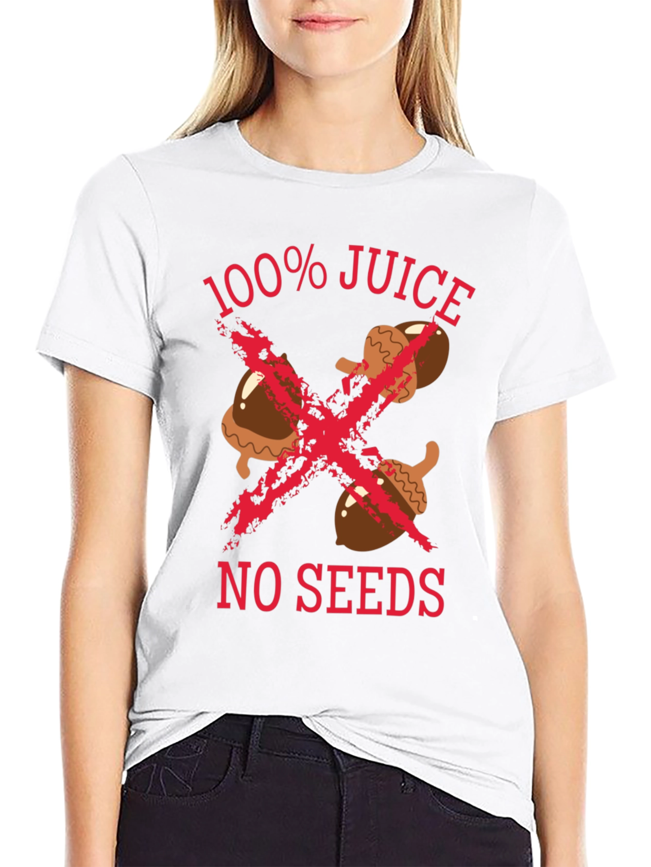 Black 100% Juice No Seeds Graphic Tee - Black view 9