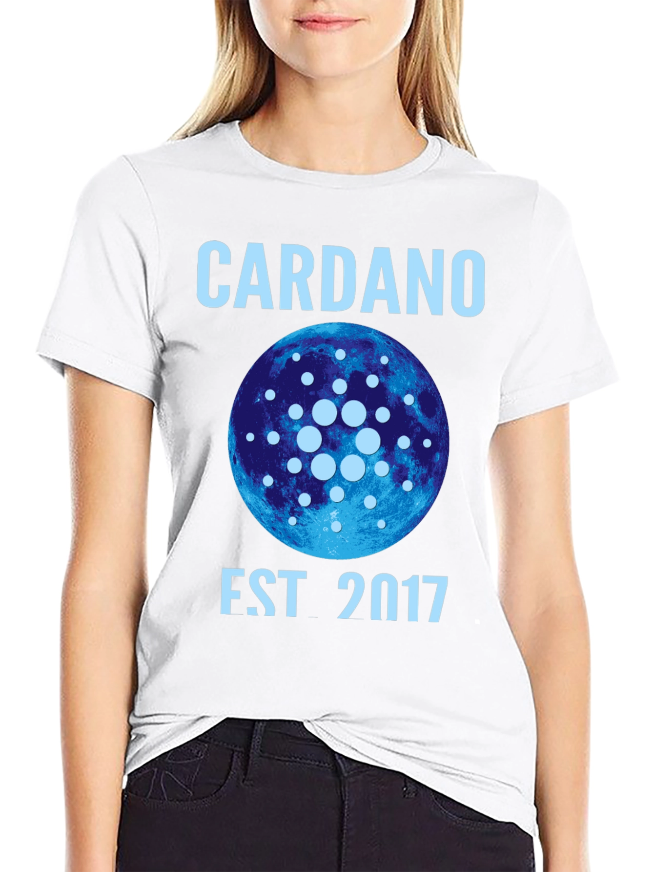 Black Cardano Est 2017 Black T-Shirt view 9
