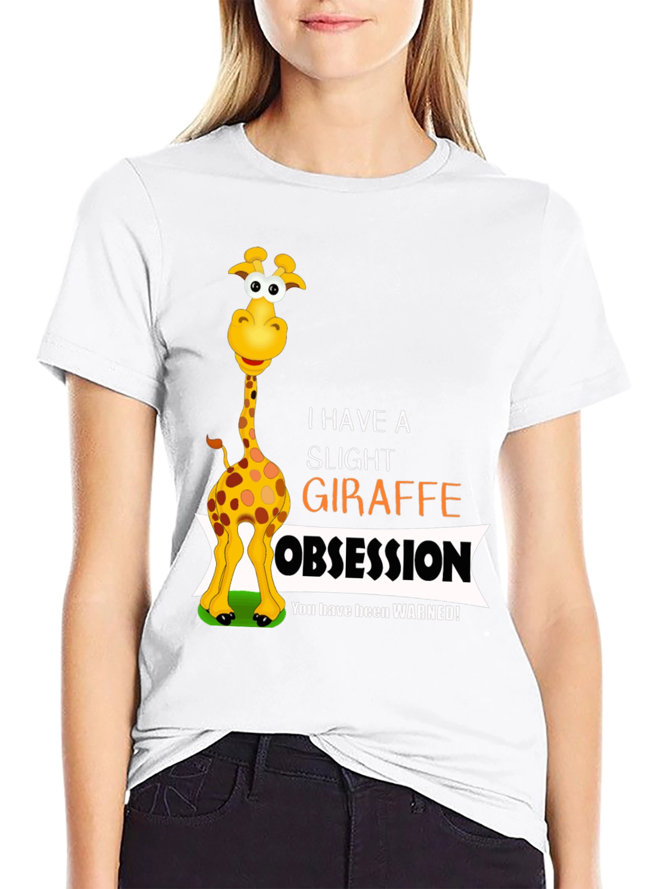 Black Giraffe Obsession Graphic T-Shirt view 9