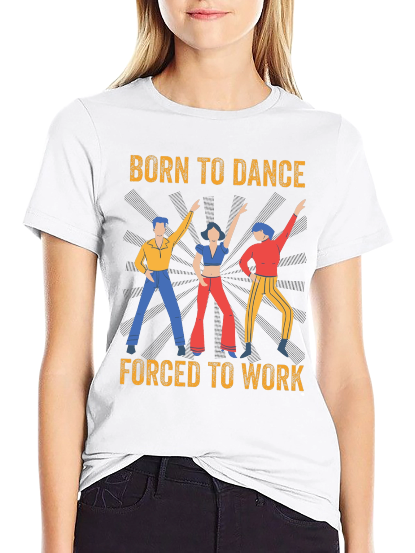 Black Born To Dance T-Shirt view 9