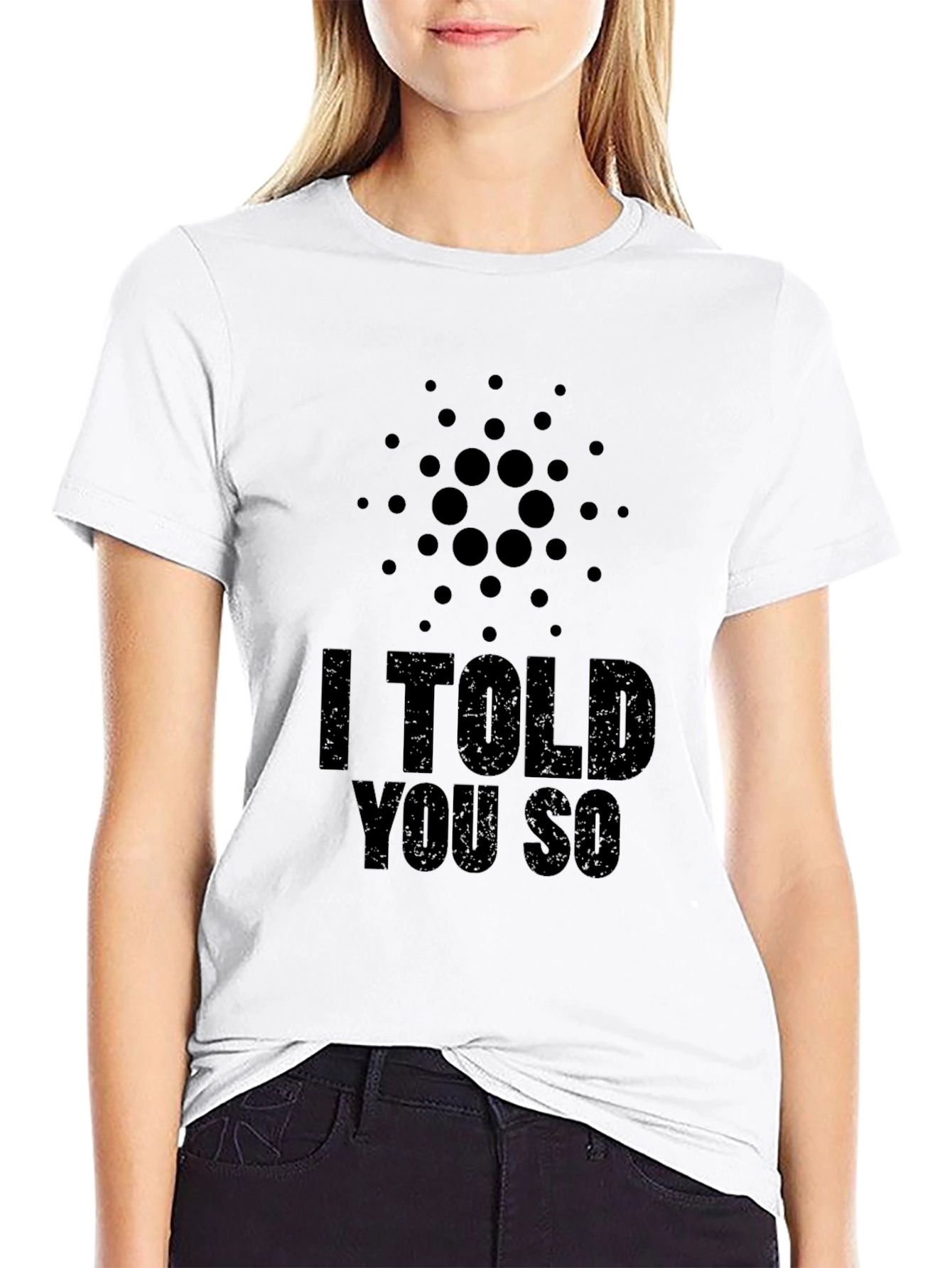 Black Cryptocurrency T-Shirt - I Told You So - Black view 9