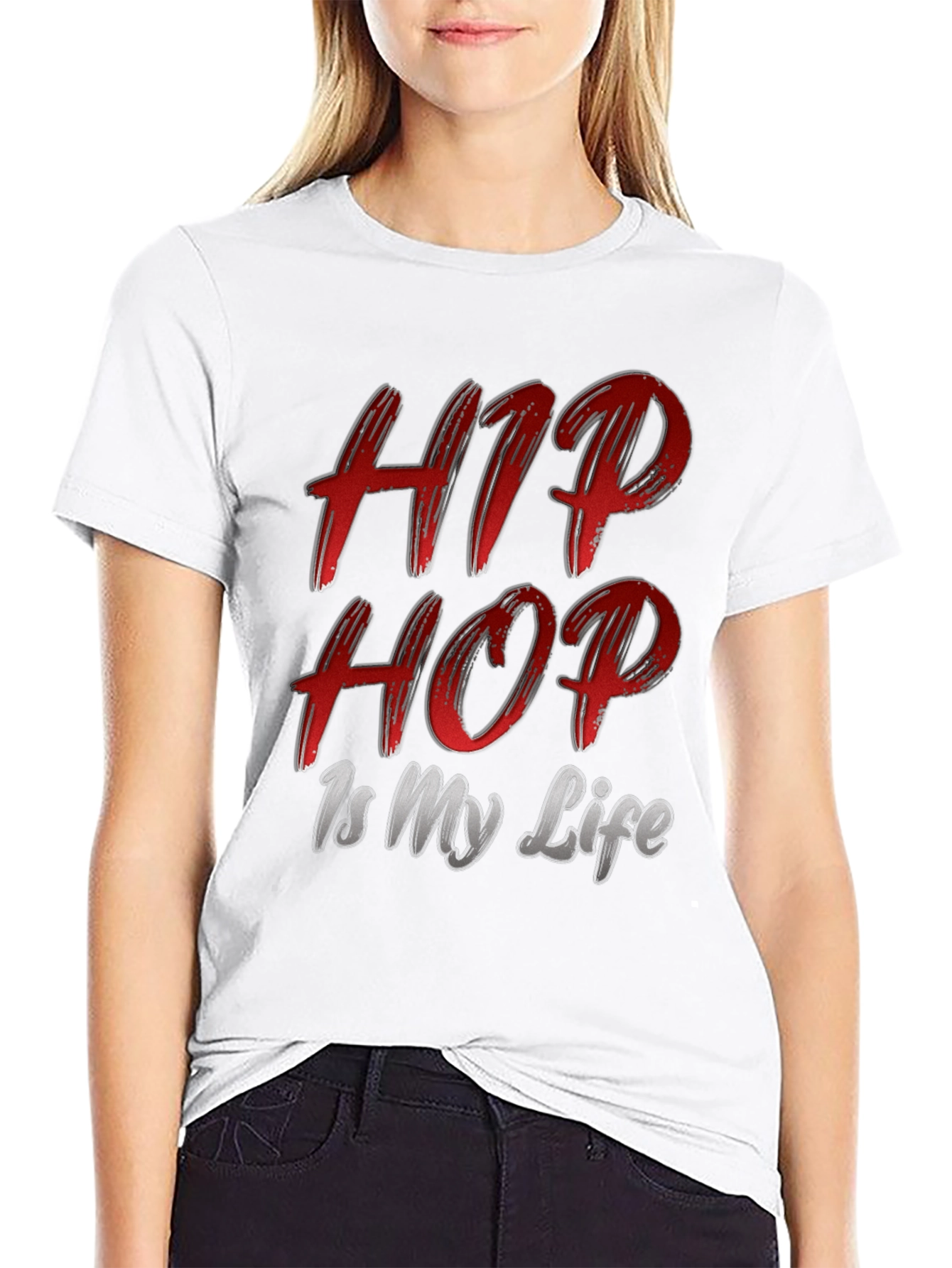 Black Hip Hop Is My Life Graphic Tee view 9
