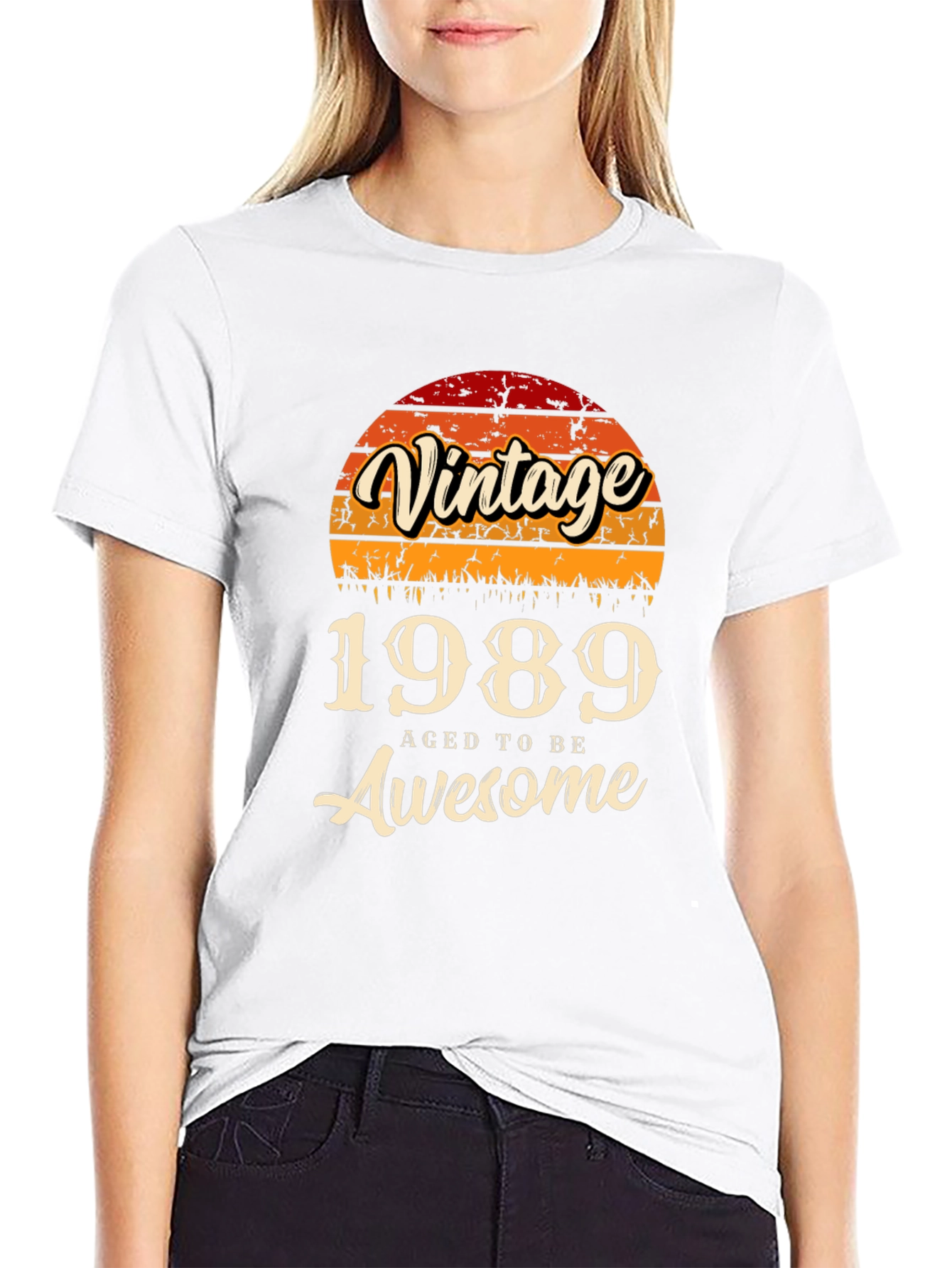 Black Vintage 1989 Aged To Be Awesome T-Shirt view 9