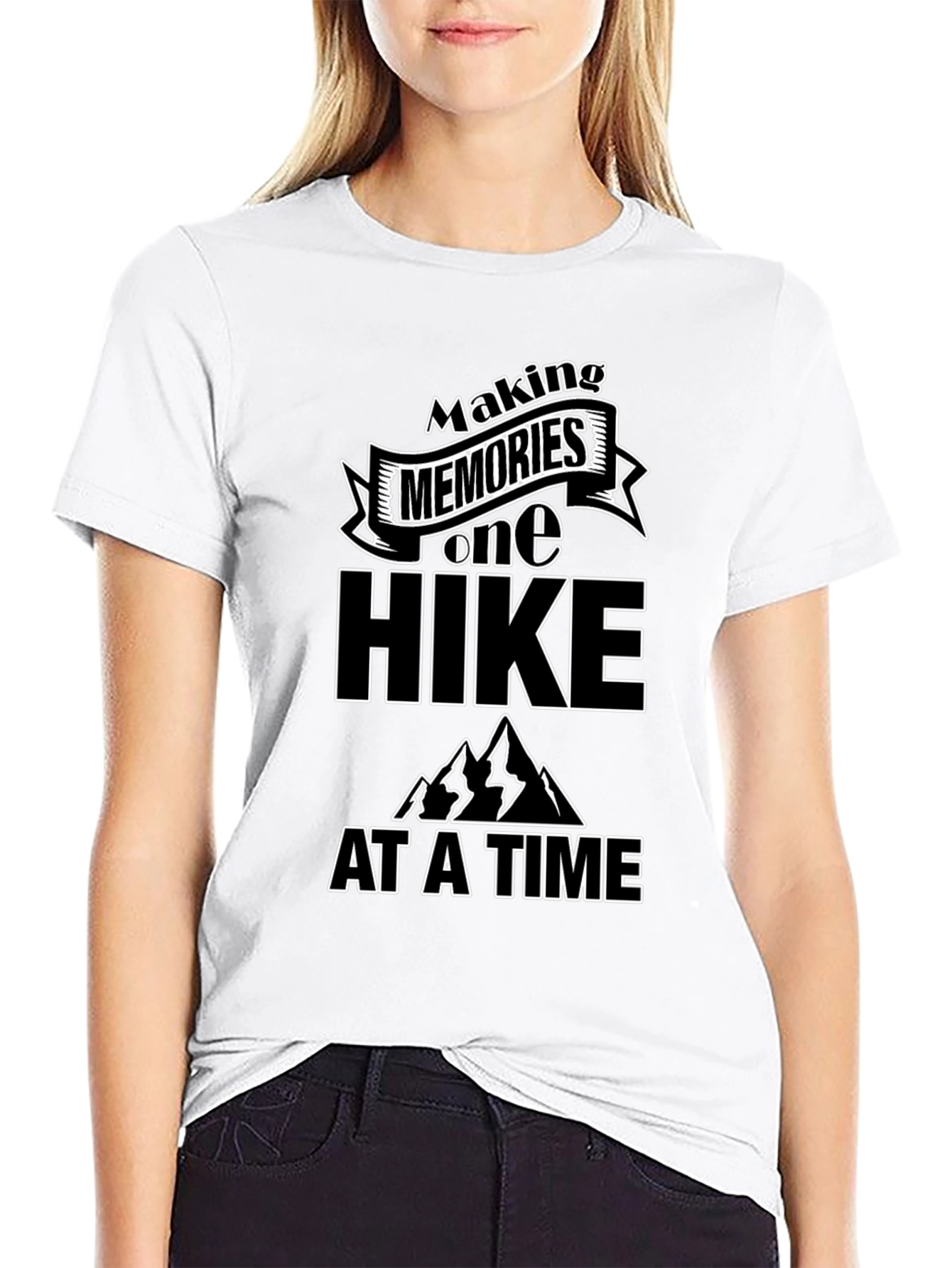Black Making Memories One Hike at a Time T-Shirt view 9