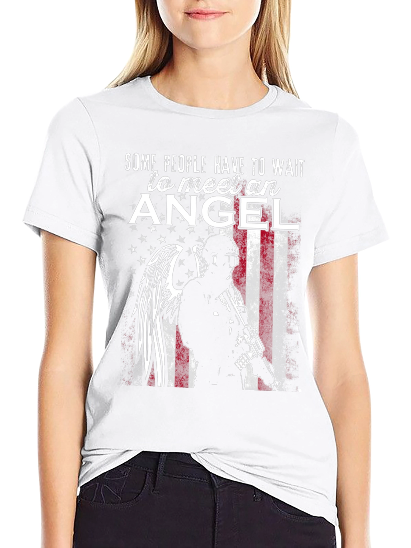 Black Angel Soldier Graphic Tee view 9