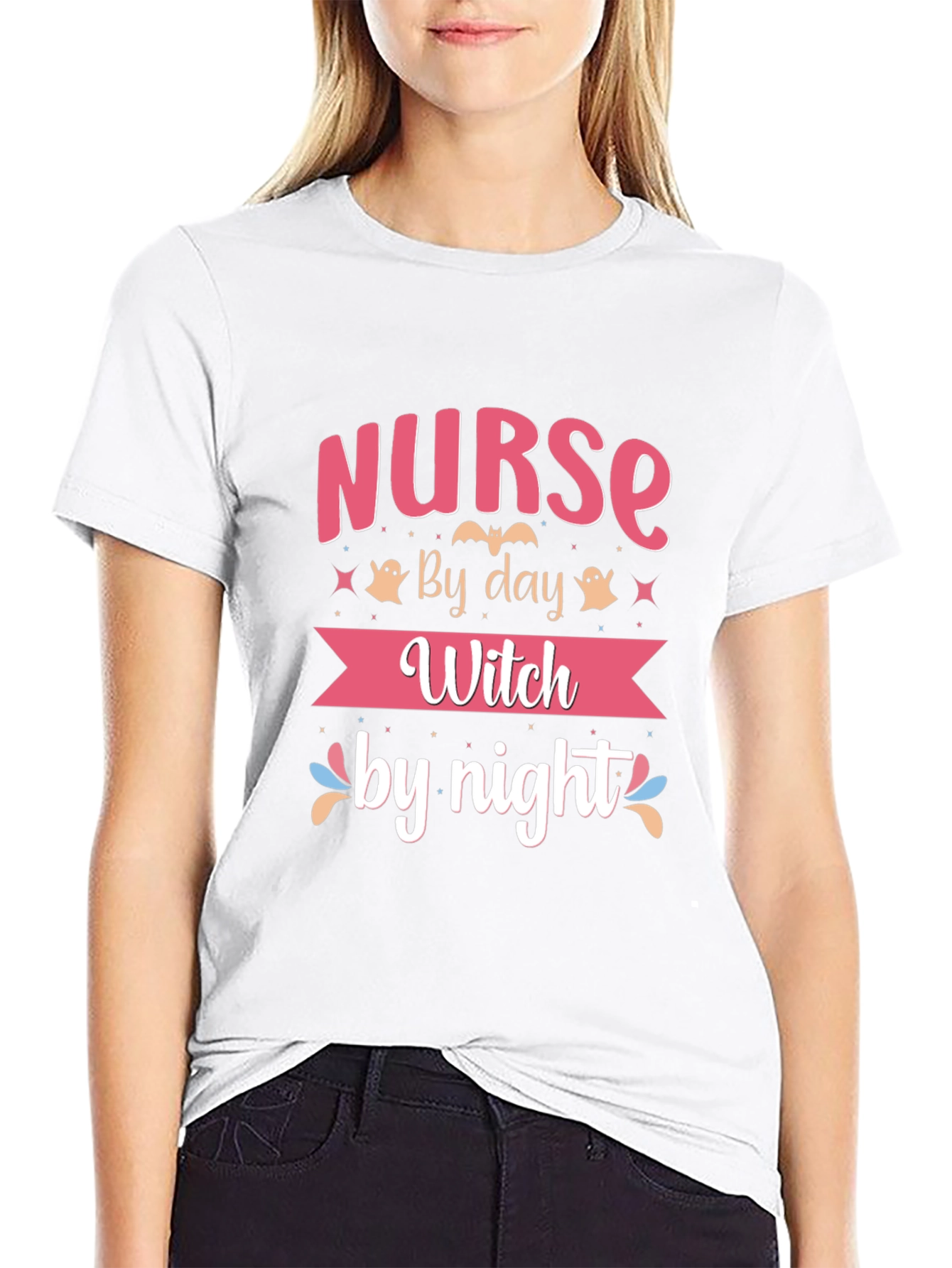 Black Nurse by Day Witch by Night T-Shirt view 9