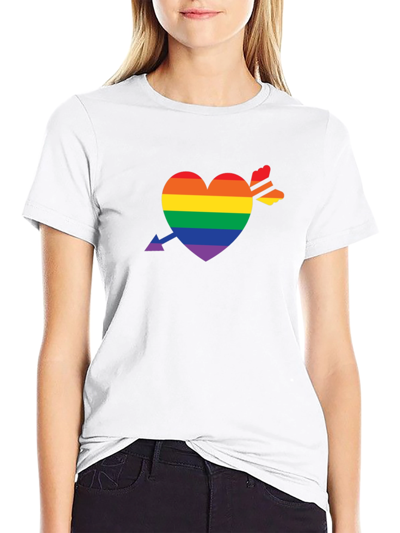 Black Pride Heart Arrow Tee - Love Wins! view 9