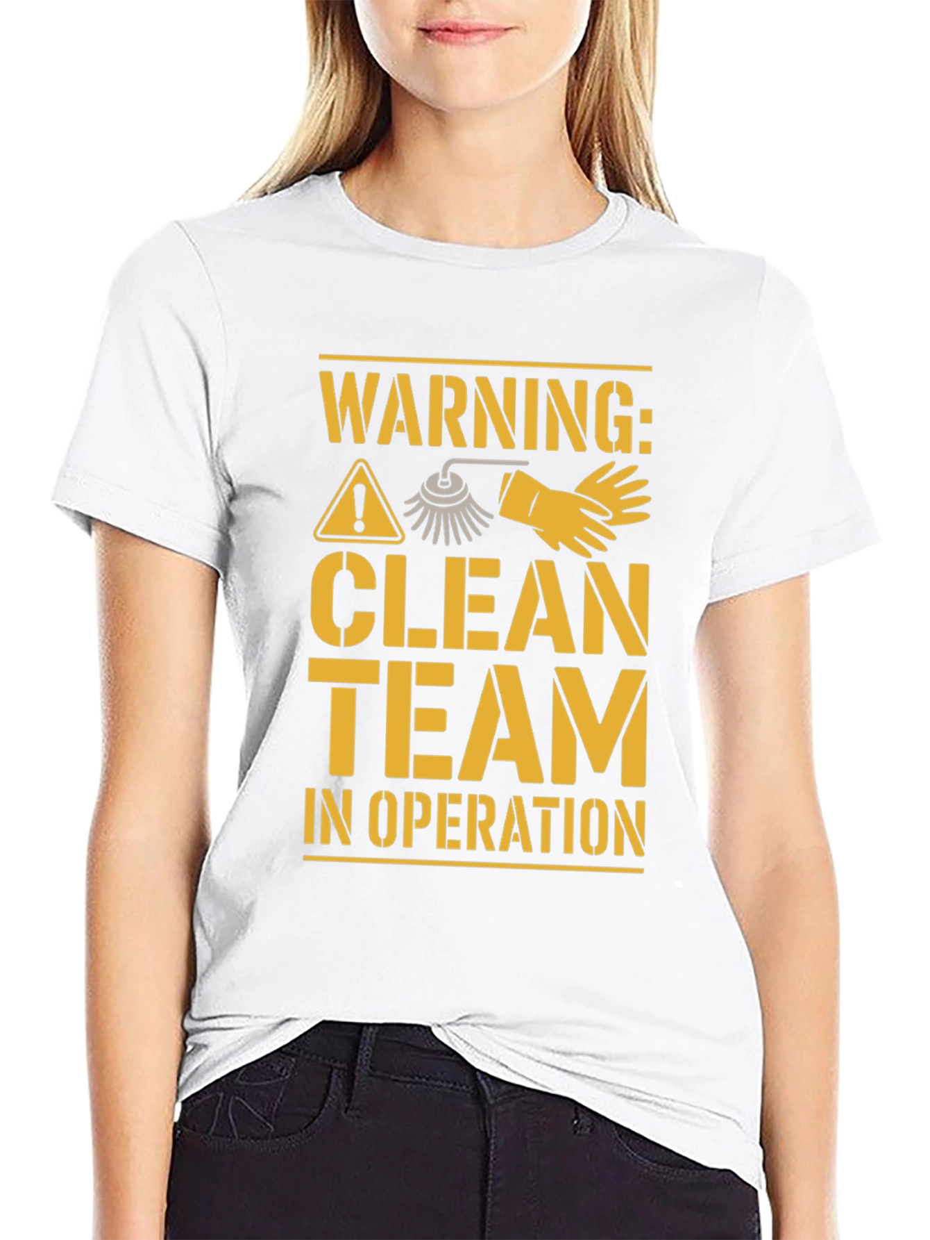 Warning Clean Team T-Shirt - 9