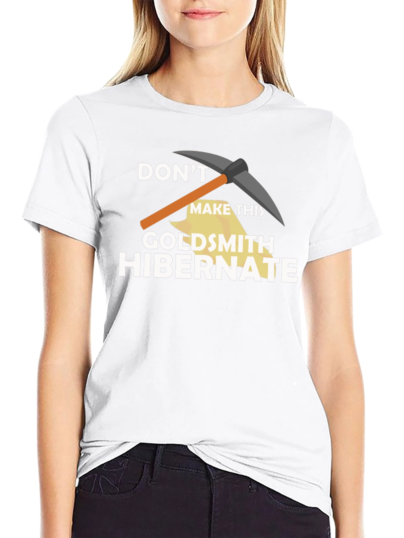 Black Don't Make This Goldsmith Hibernate T-Shirt view 9