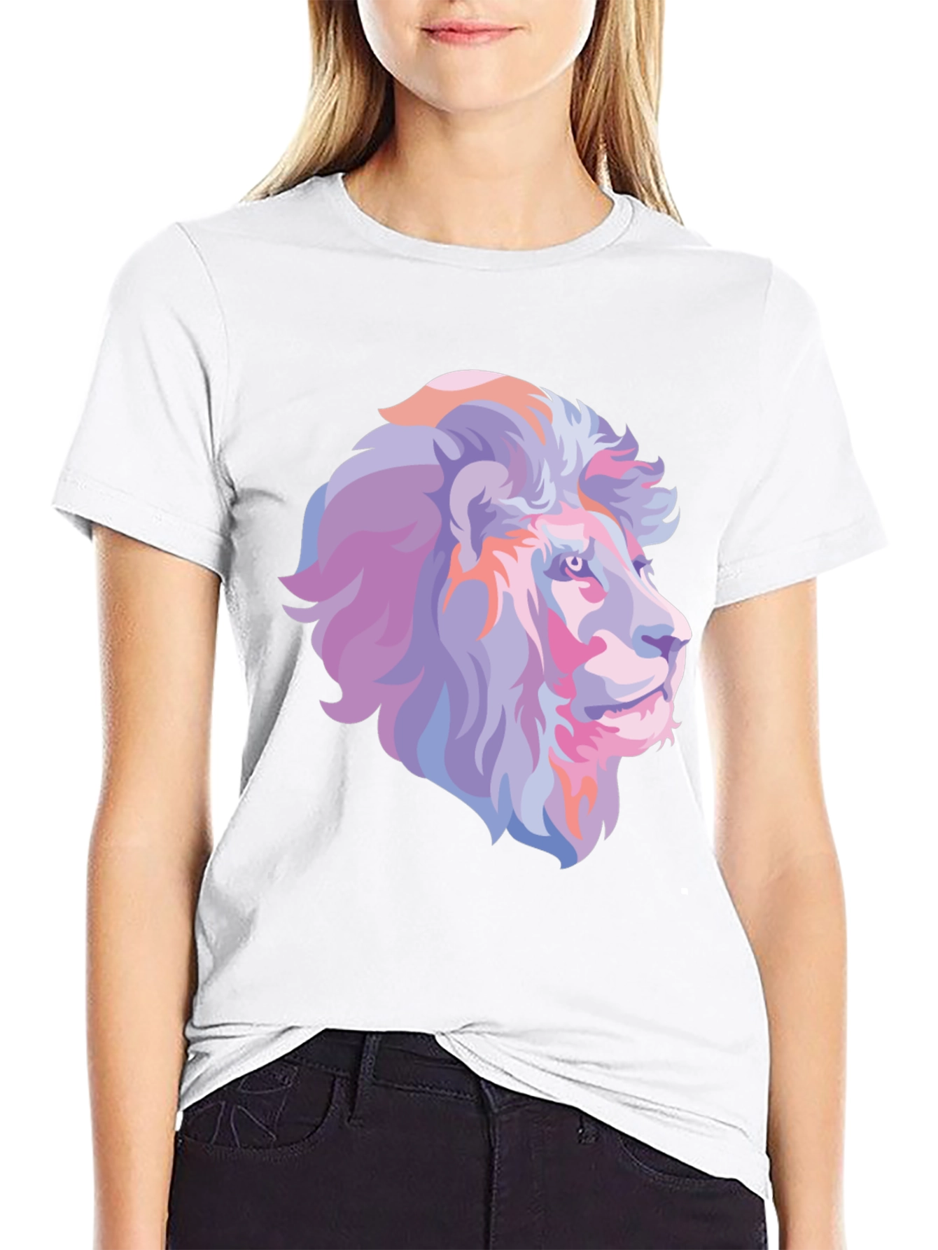 Black Lion Graphic Tee - Stylish Animal Print T-Shirt view 9
