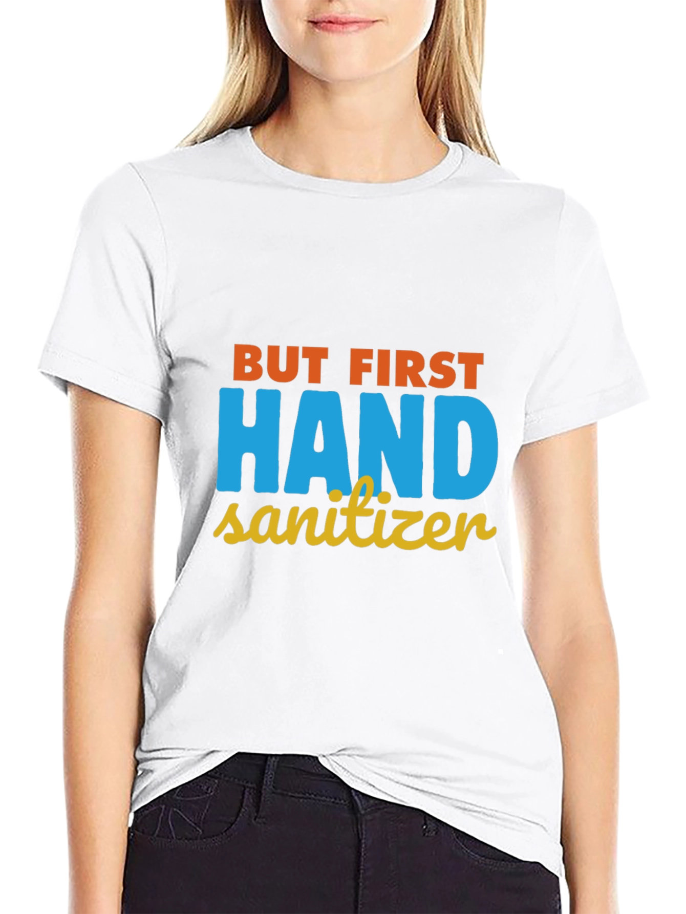 Black But First Hand Sanitizer Graphic Tee view 9