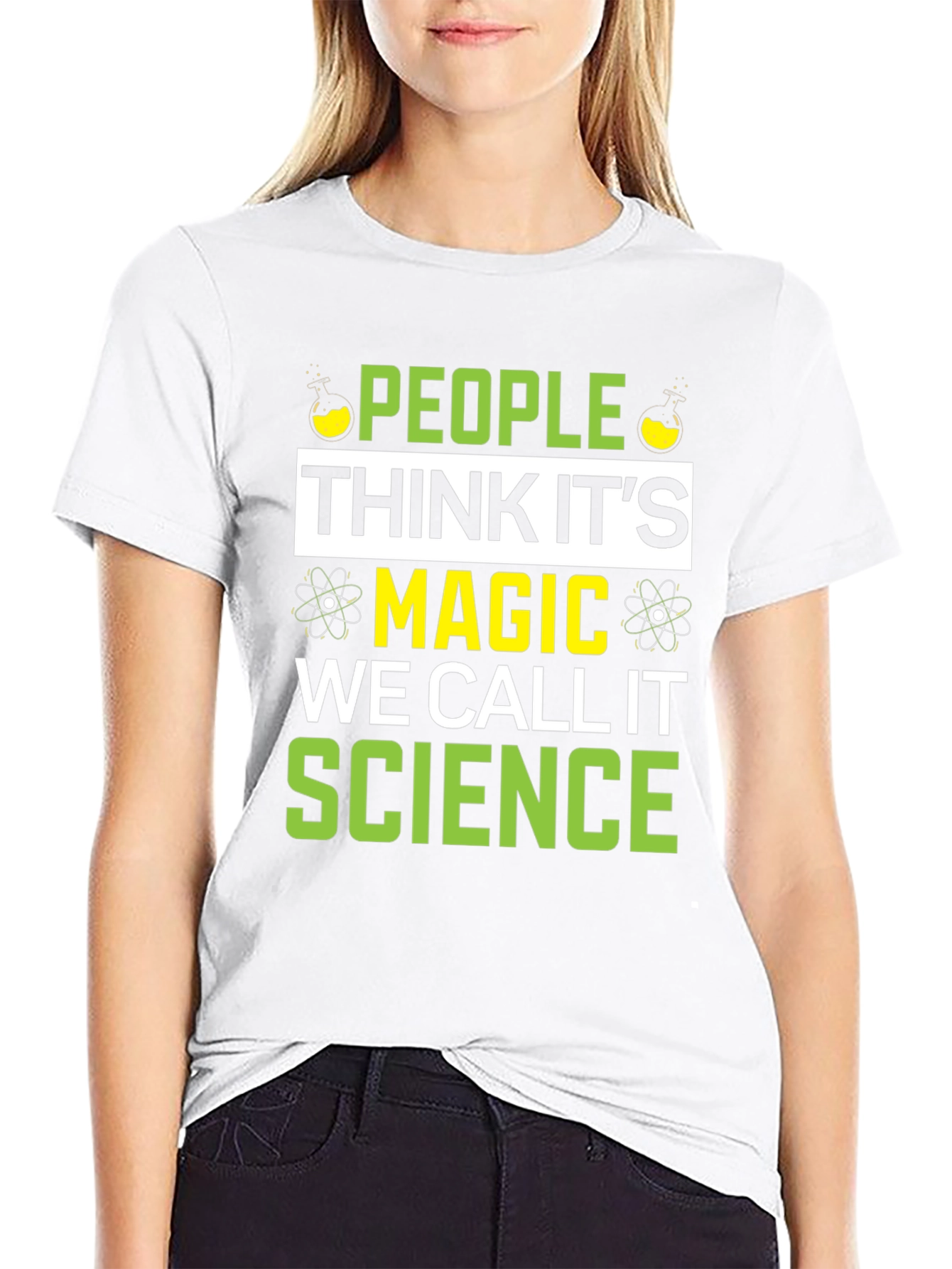 Black Science Magic T-Shirt - Funny Gift for Scientists view 9