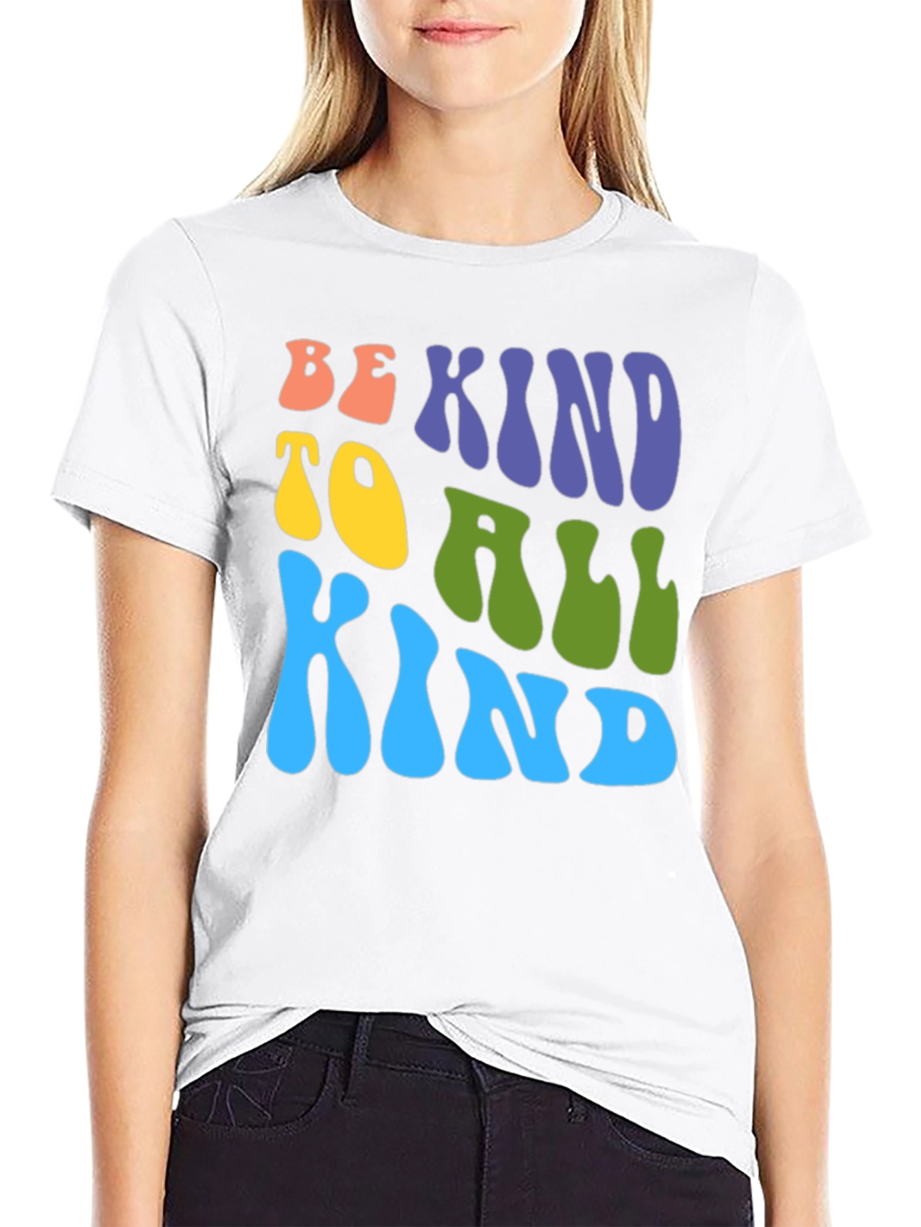 Black Be Kind T-Shirt: Retro Style Graphic Tee view 9