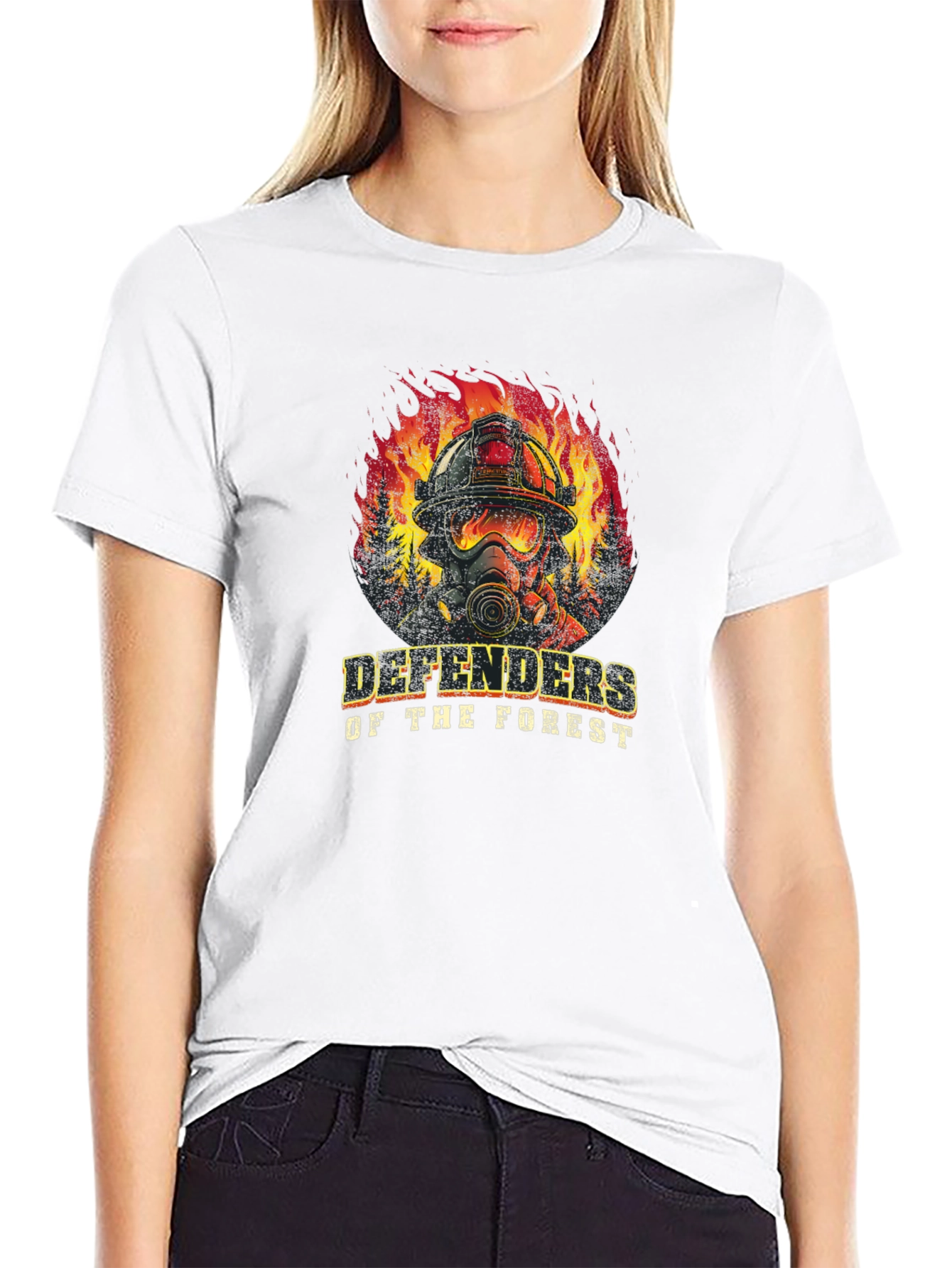 Black Defenders of the Forest Graphic T-Shirt view 9