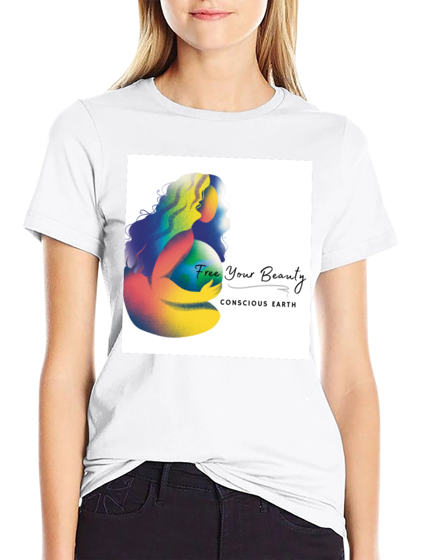 Conscious Earth Graphic Tee - Free Your Beauty - 9