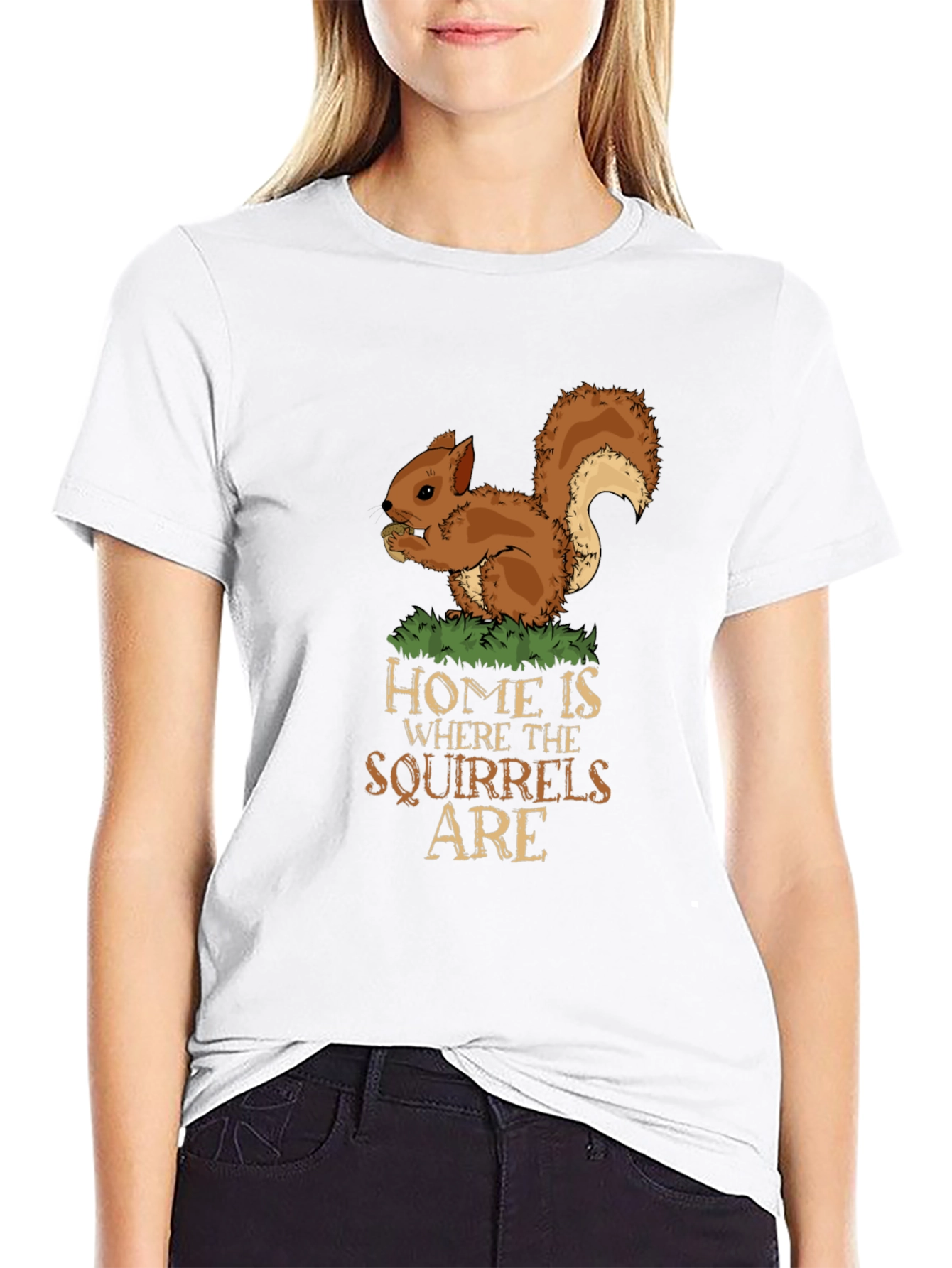 Black Squirrel Lover Tee - Home is Where the Squirrels Are view 9