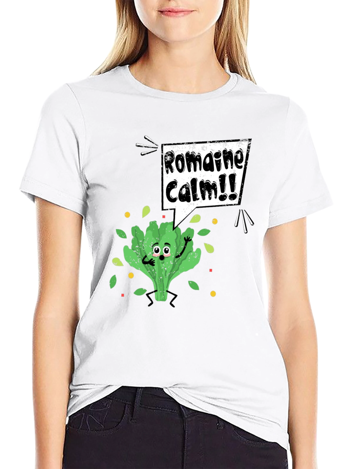 Black Romaine Calm Pun T-Shirt view 9