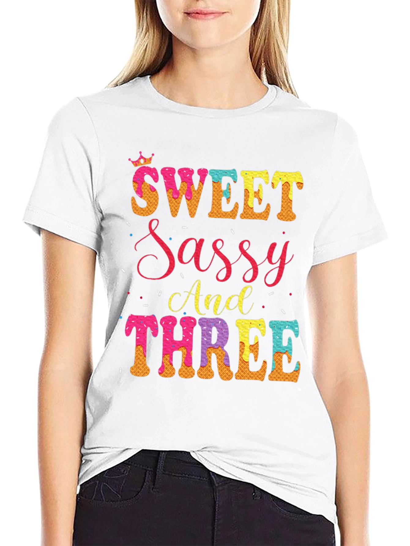 Black Sweet Sassy And Three T-Shirt view 9