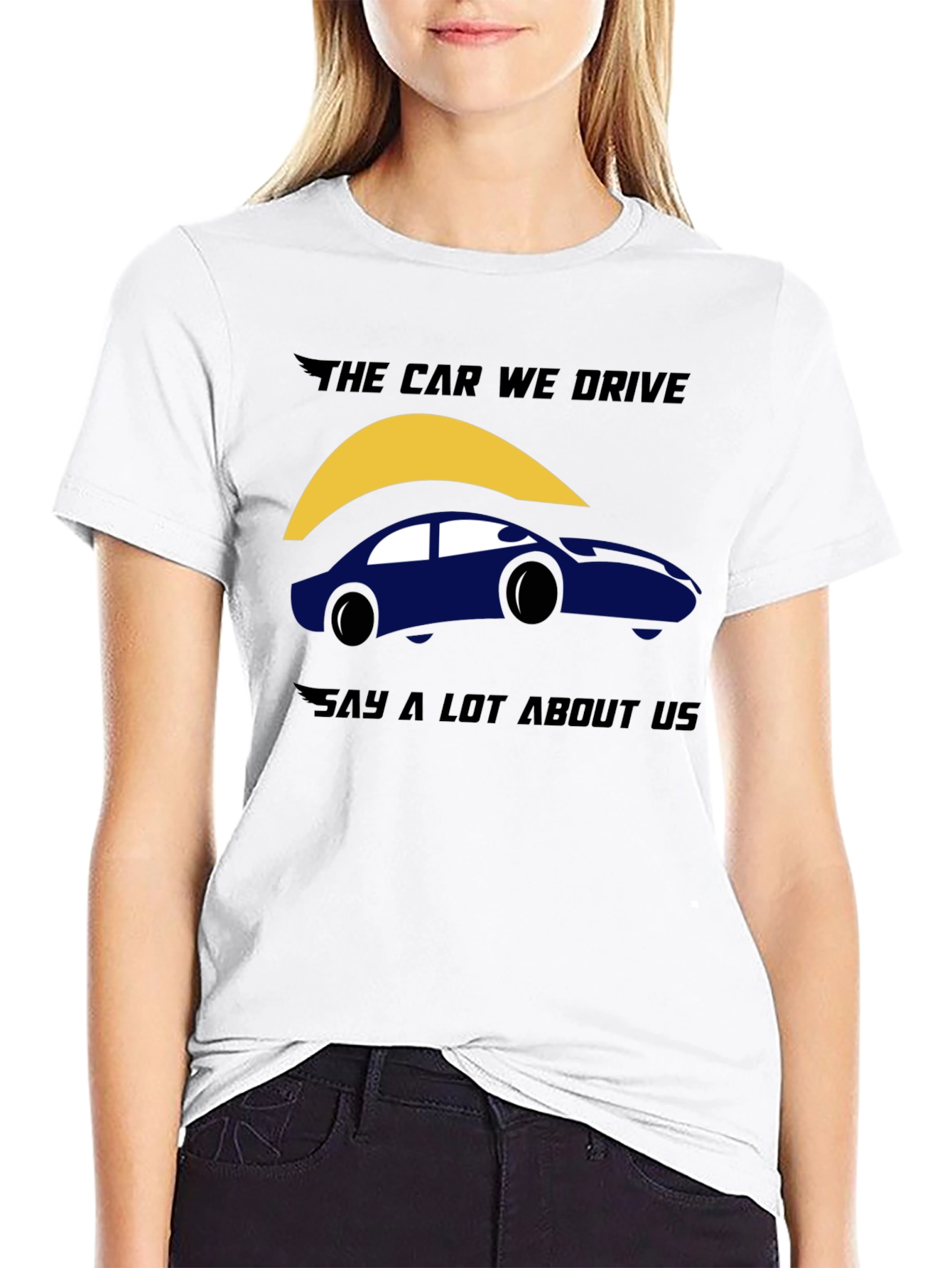 Black The Car We Drive Graphic T-Shirt - Black view 9