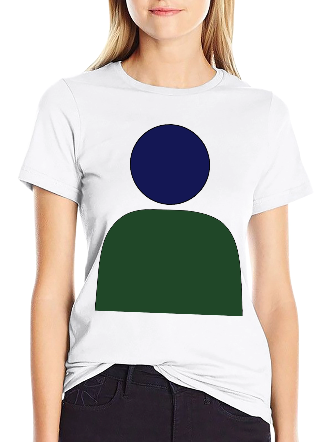 Black Abstract Graphic Tee - Modern Casual Style view 9