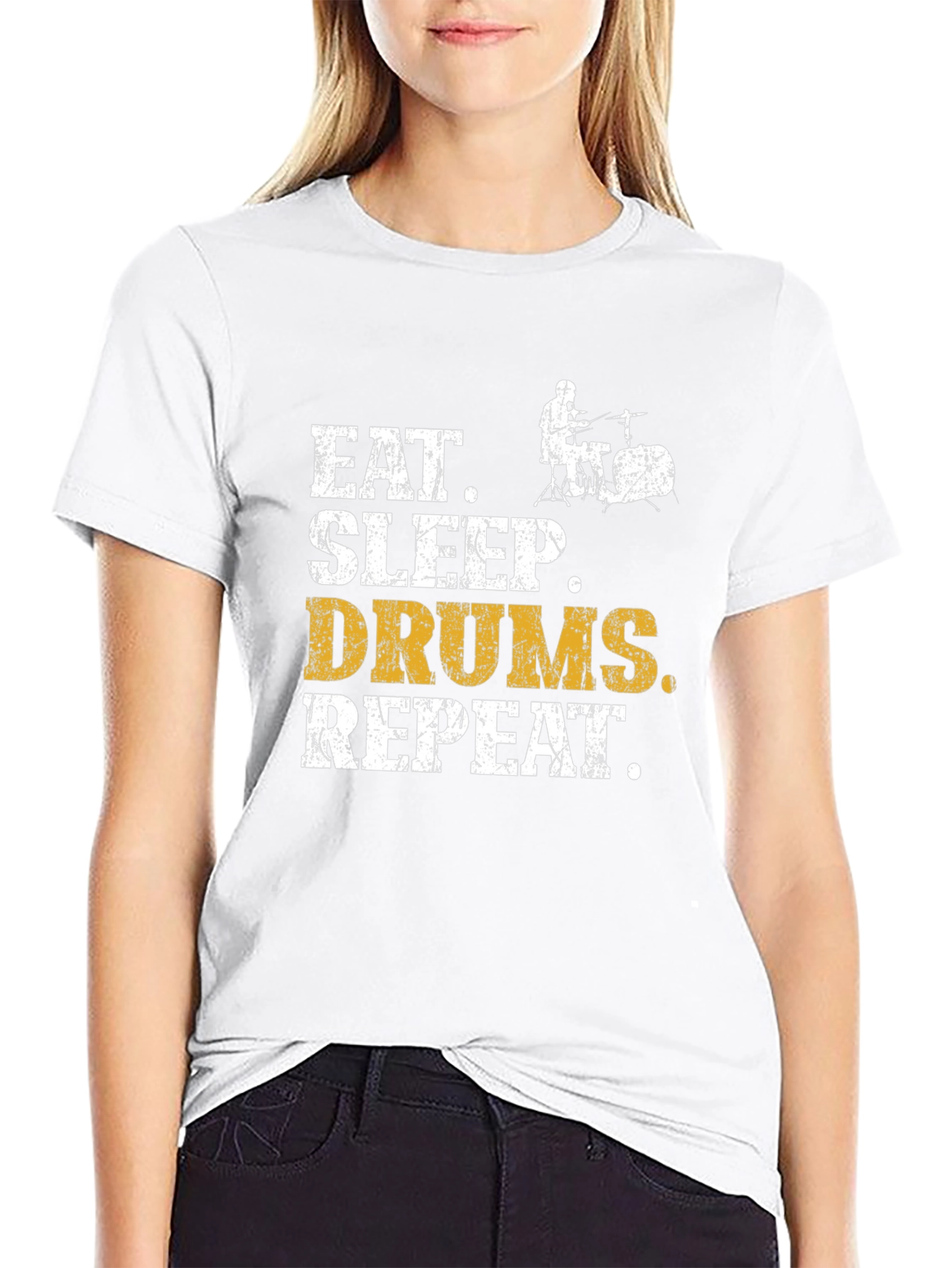 Eat Sleep Drums Repeat Graphic Tee - 9