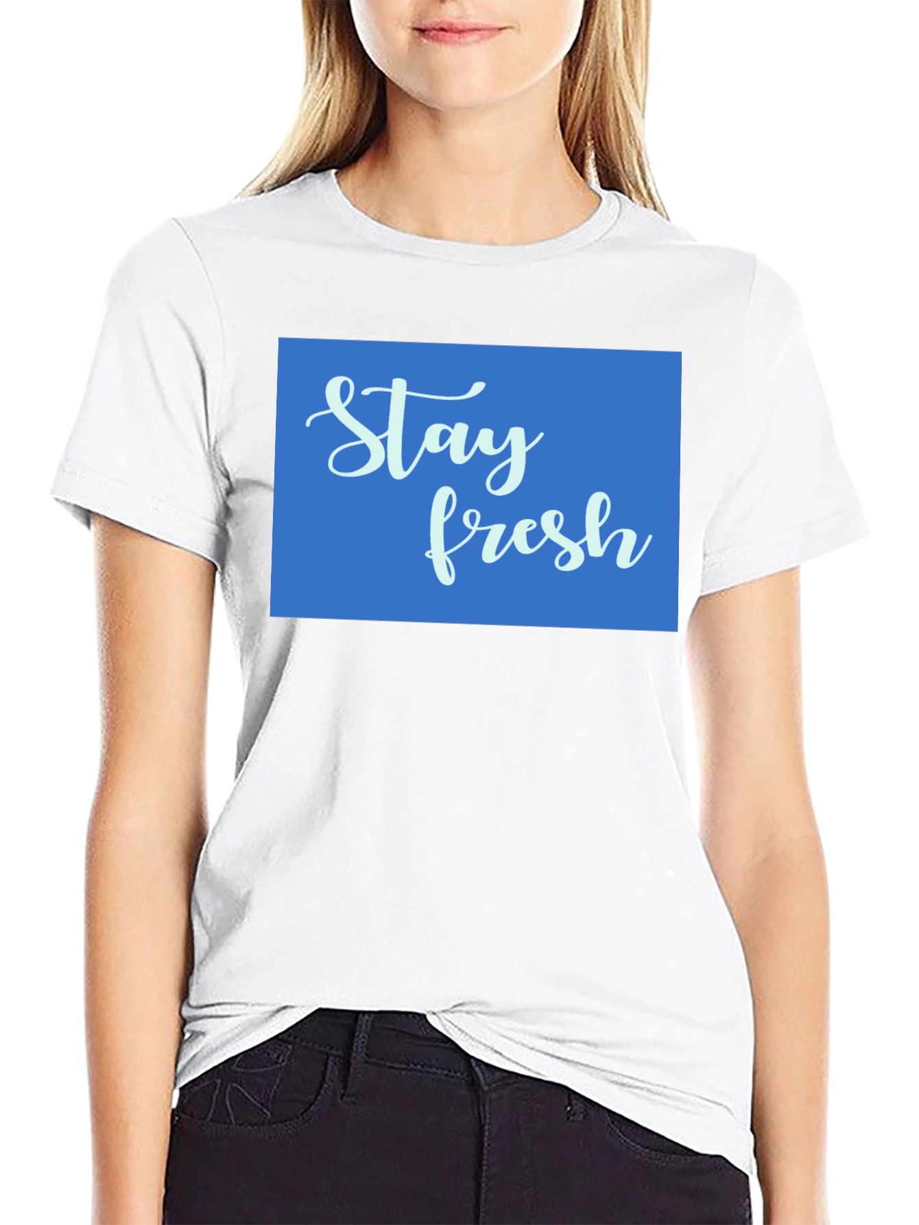 Black Stay Fresh Graphic Tee - Cool Comfort Fit view 9