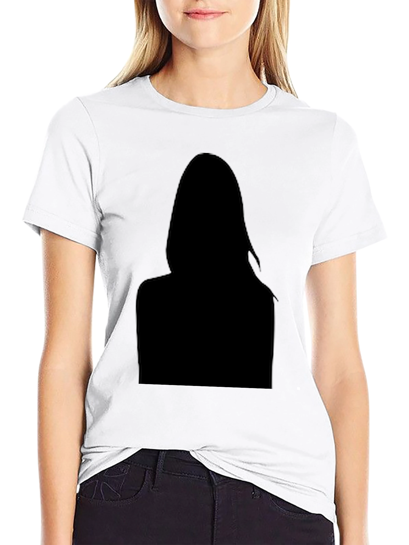 Black Black Silhouette Graphic Tee - Modern Style view 9