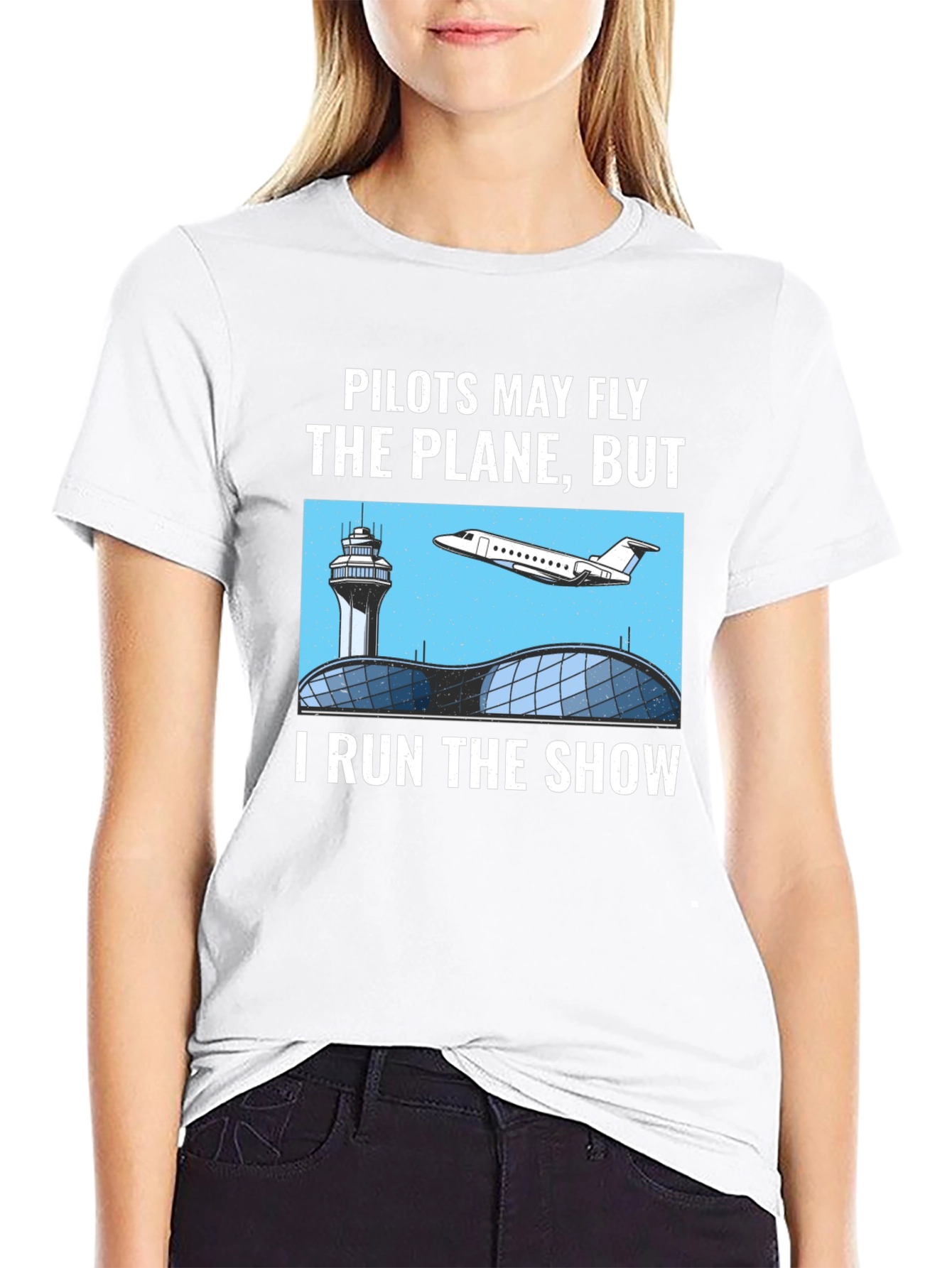 Black Pilots May Fly the Plane T-Shirt - Air Traffic Controller Tee view 9