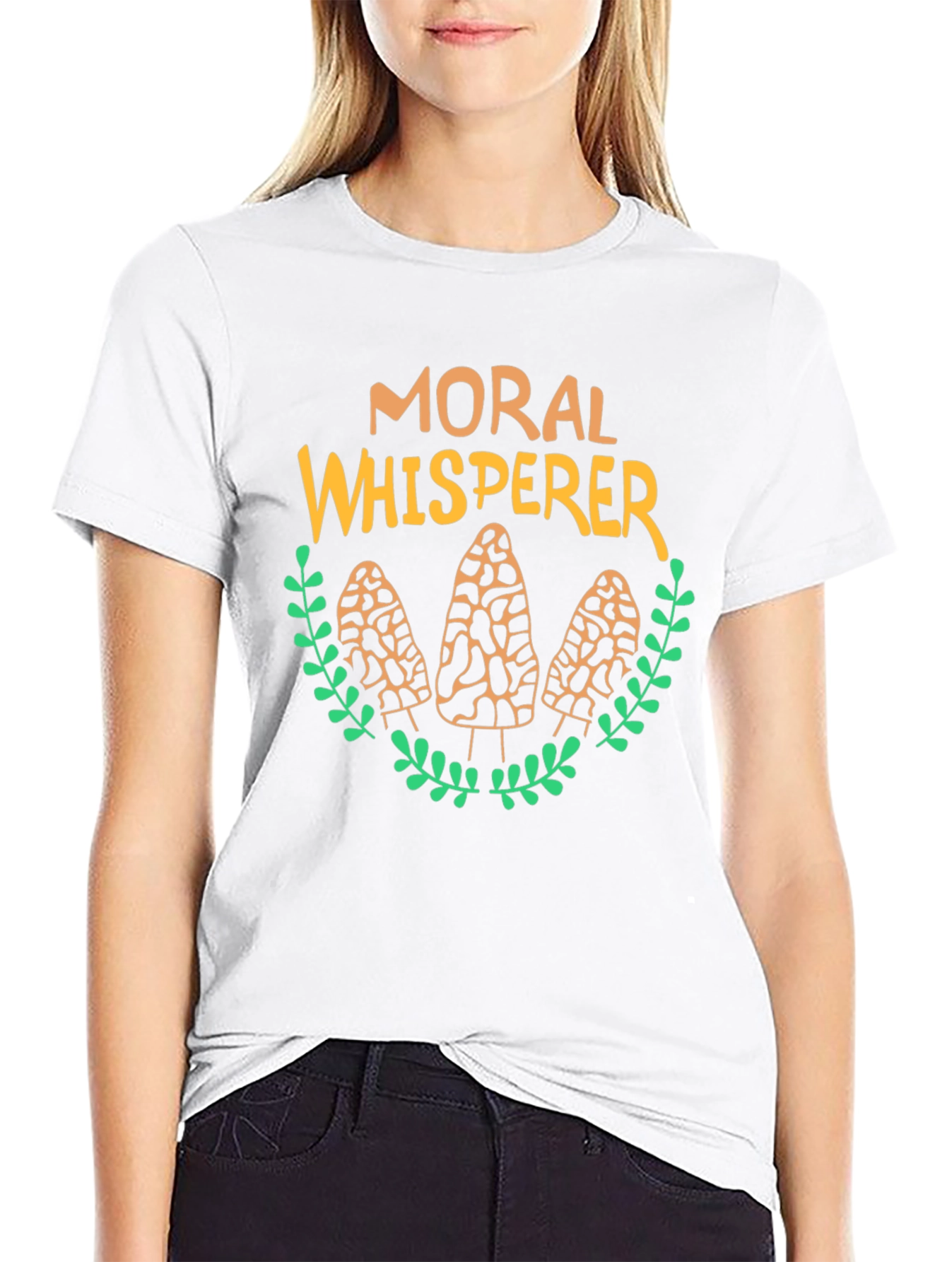Black Moral Whisperer Mushroom Graphic Tee view 9
