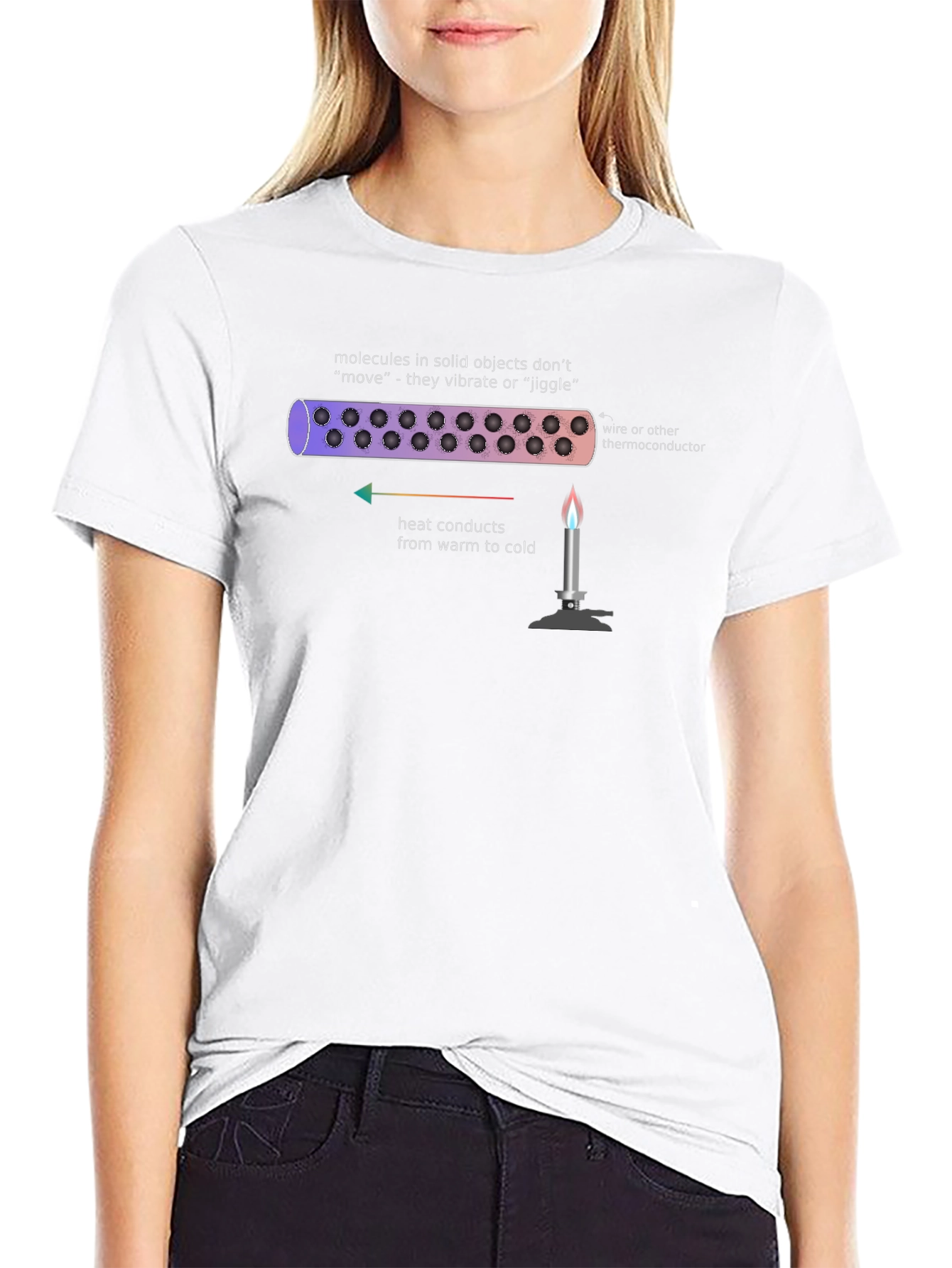 Black Heat Transfer Science T-Shirt view 9