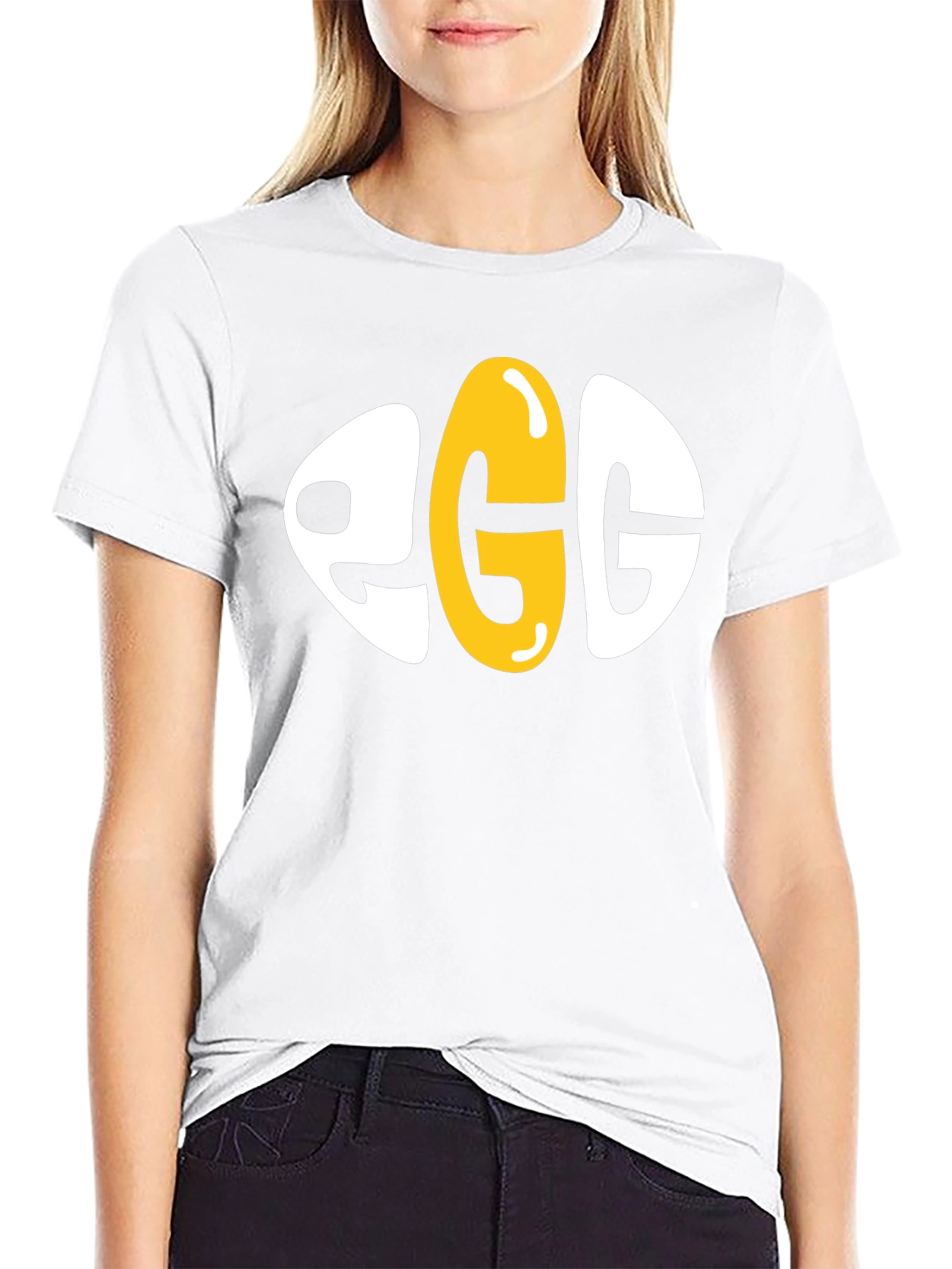 Black Egg Graphic Novelty T-Shirt - Unisex view 9