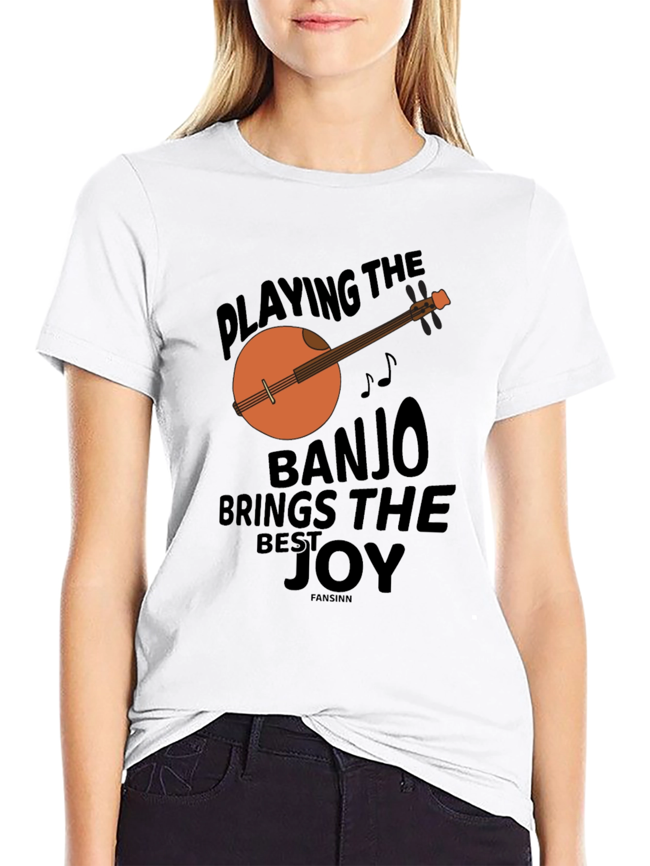 Black Banjo Joy Graphic Tee view 9