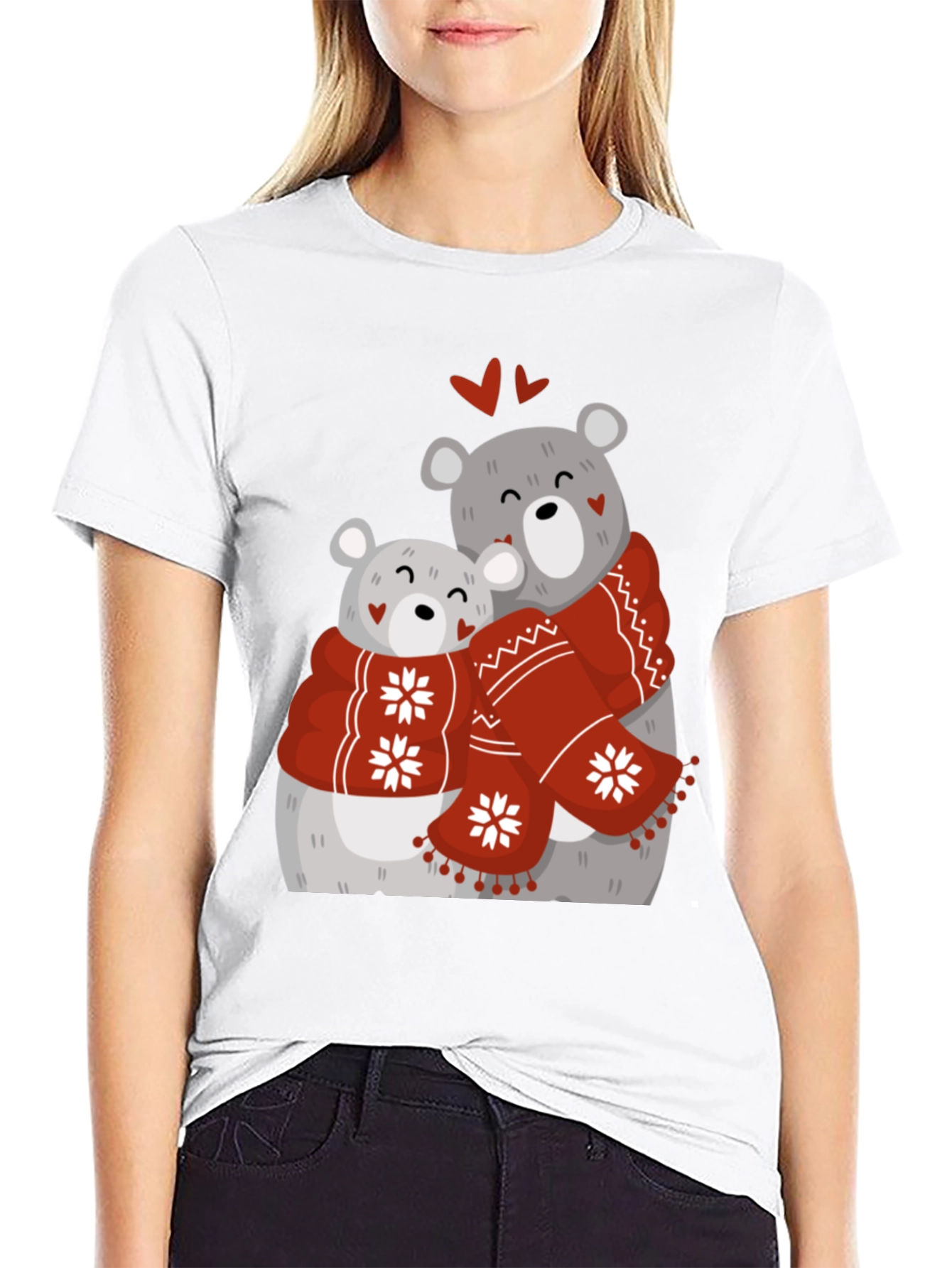 Black Bear Hug Graphic T-Shirt view 9