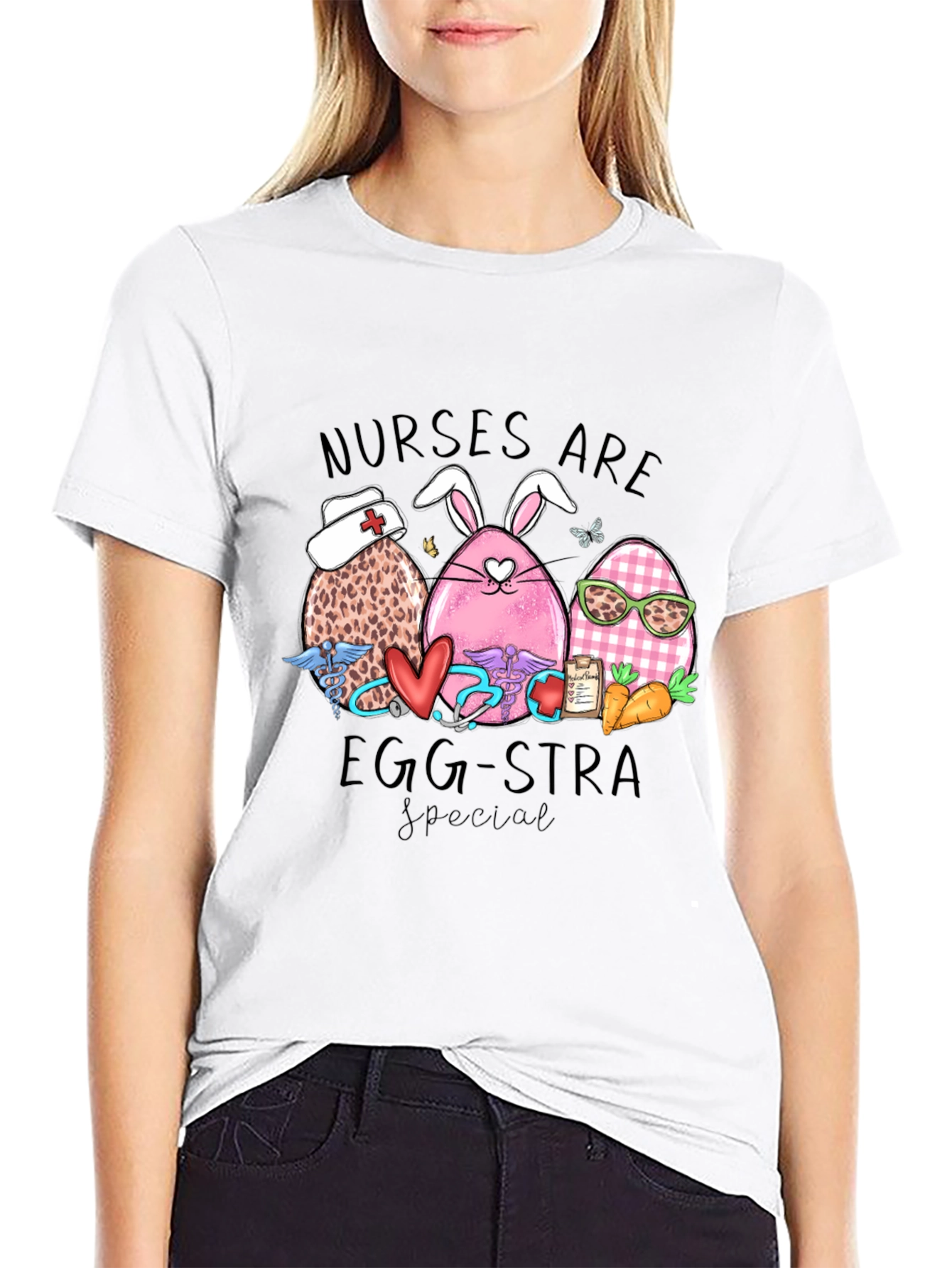 Black Nurses Are Egg-stra Special T-Shirt view 9