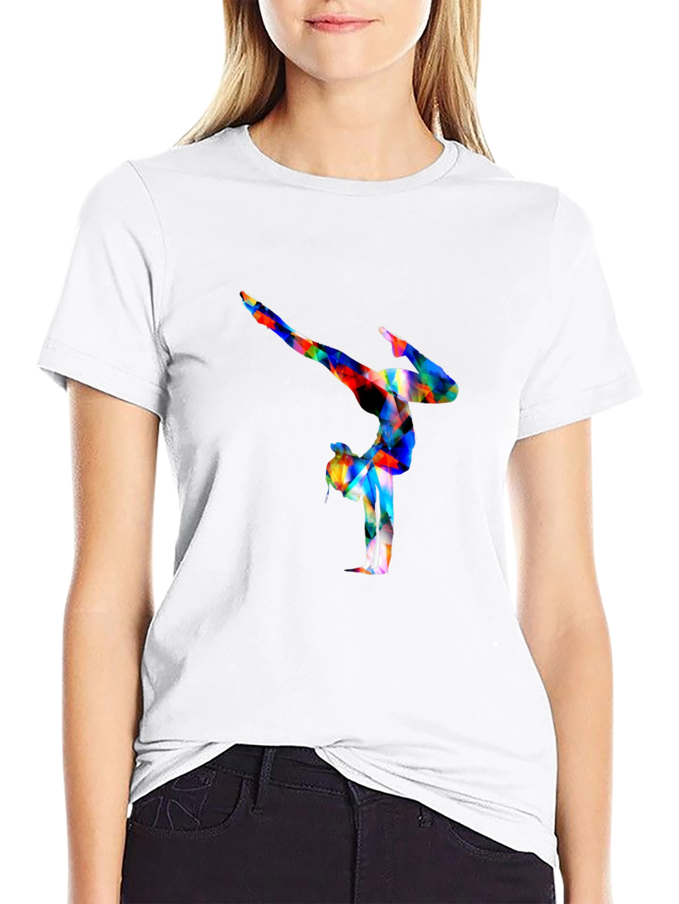 Black Gymnast Graphic Tee - Black Cotton view 9