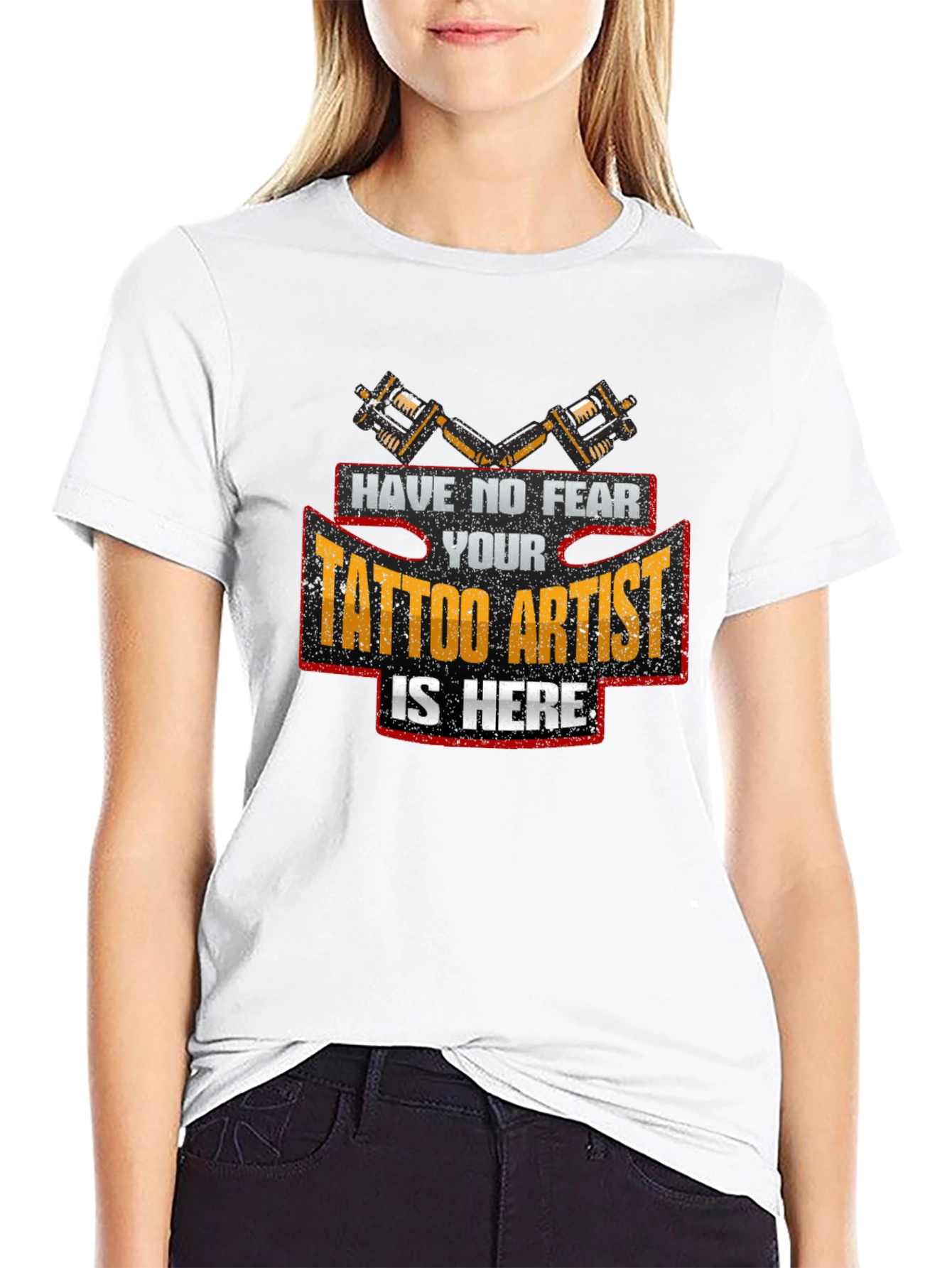 Black Tattoo Artist T-Shirt - Have No Fear Tee view 9