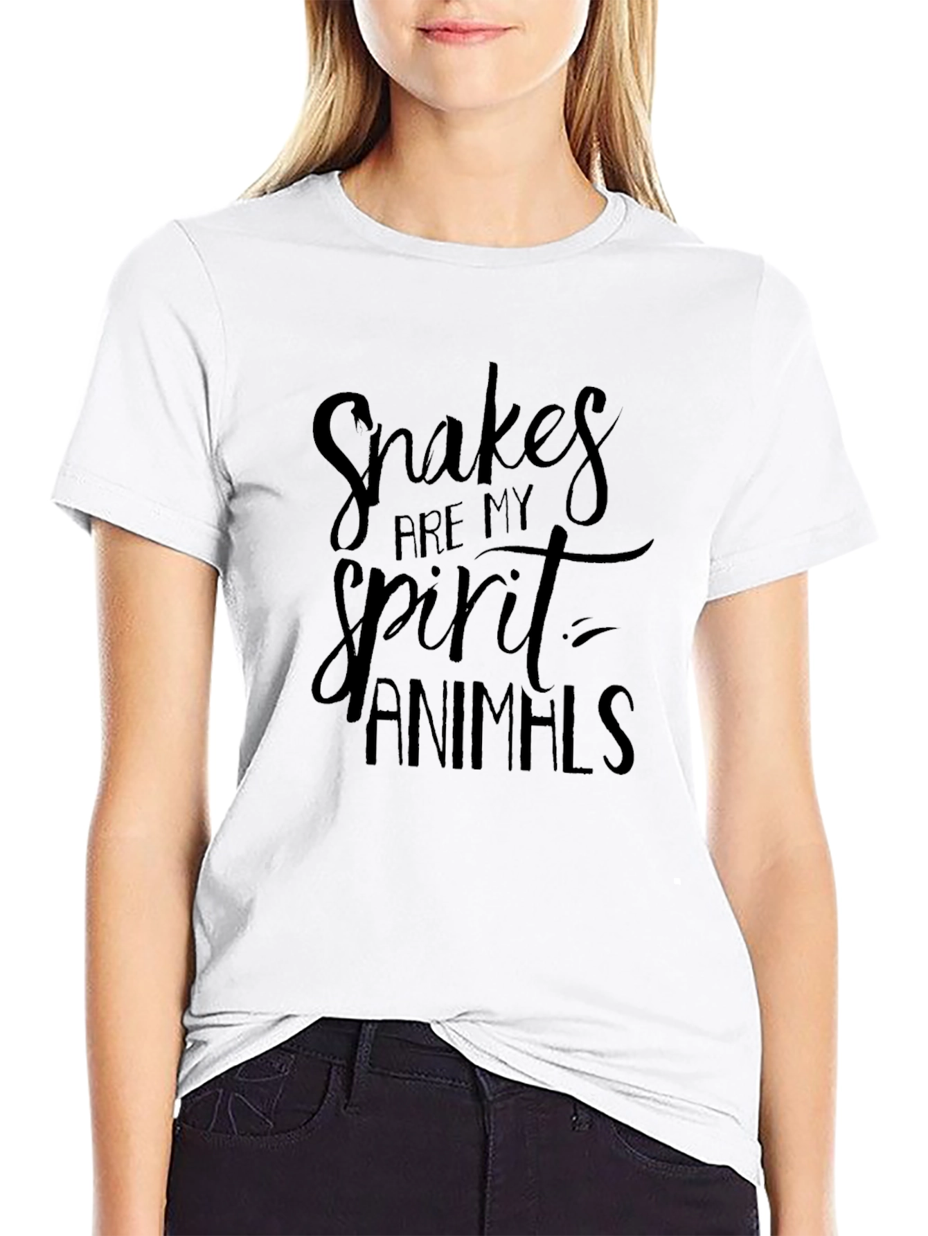 Black Snakes Are My Spirit Animals Graphic Tee view 9