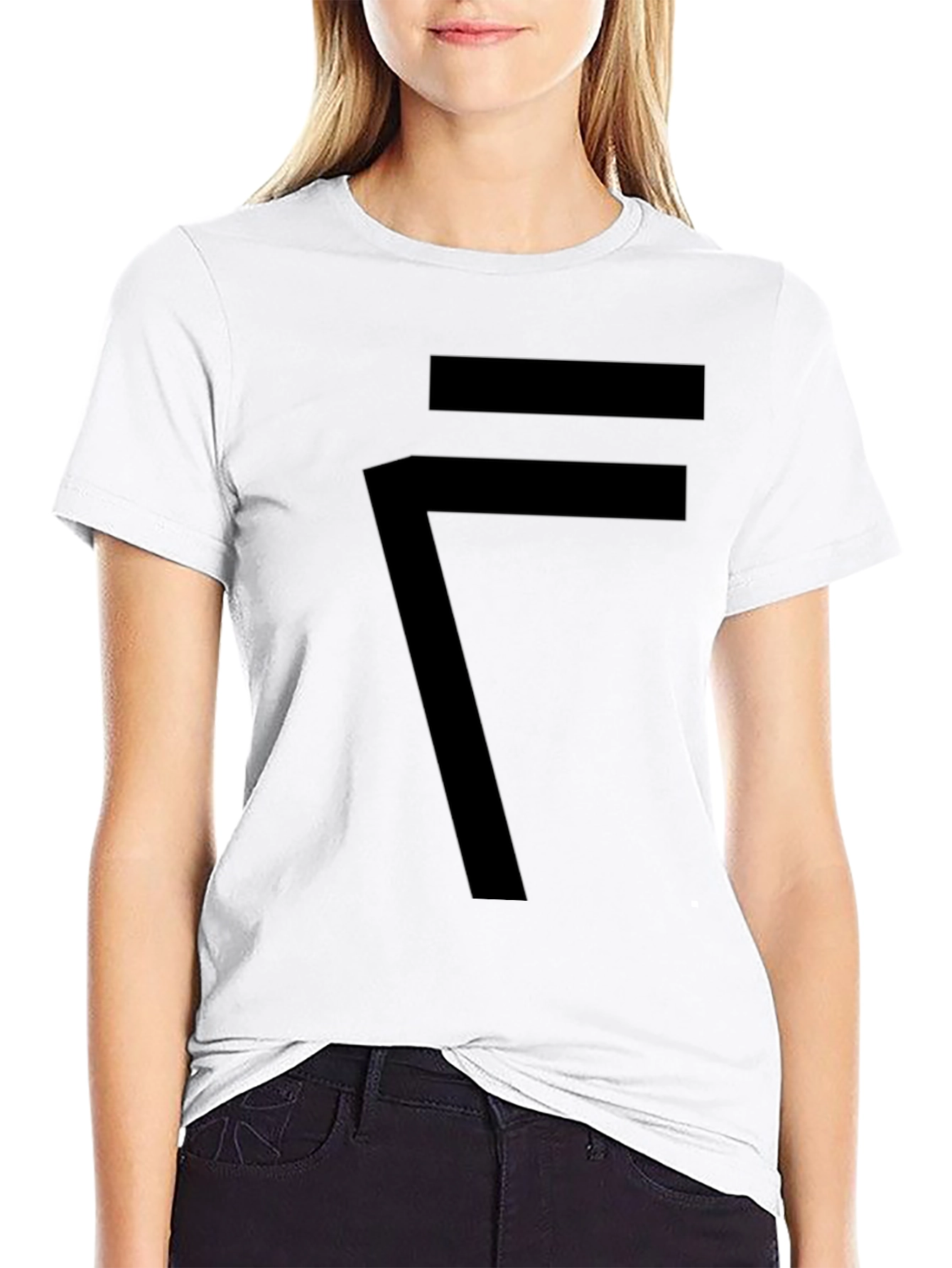 Black Modern Graphic Tee - Minimalist Design view 9