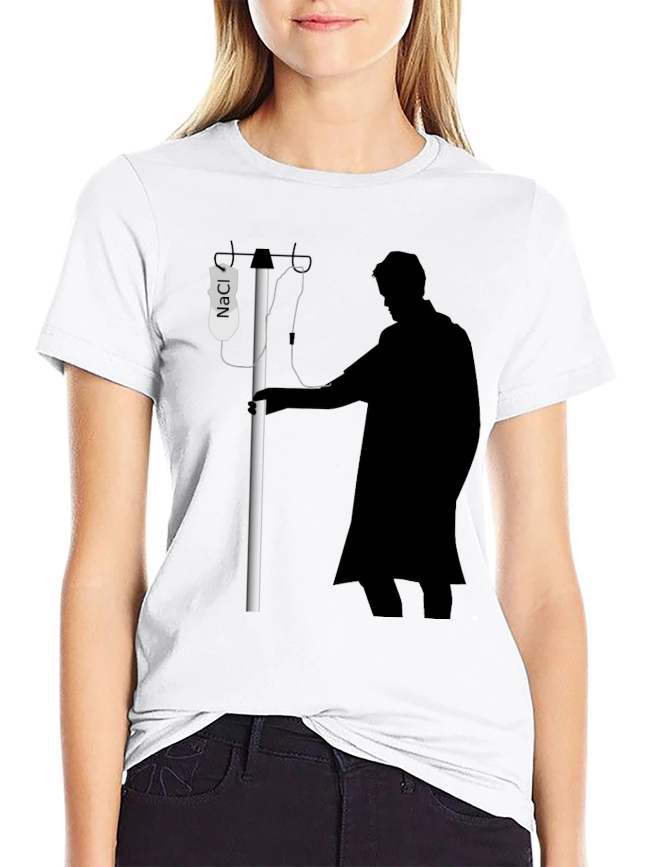 Black Medical Humor T-Shirt - 'House' Inspired Design view 9