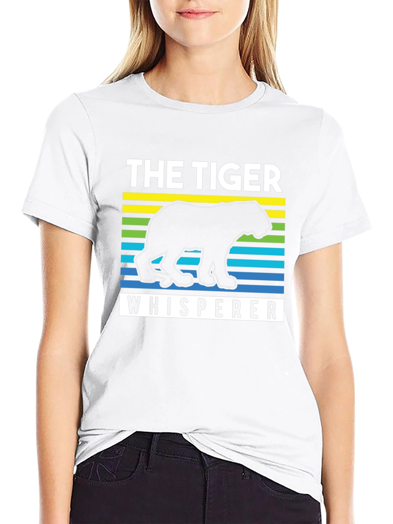 Black The Tiger Whisperer Graphic T-Shirt view 9