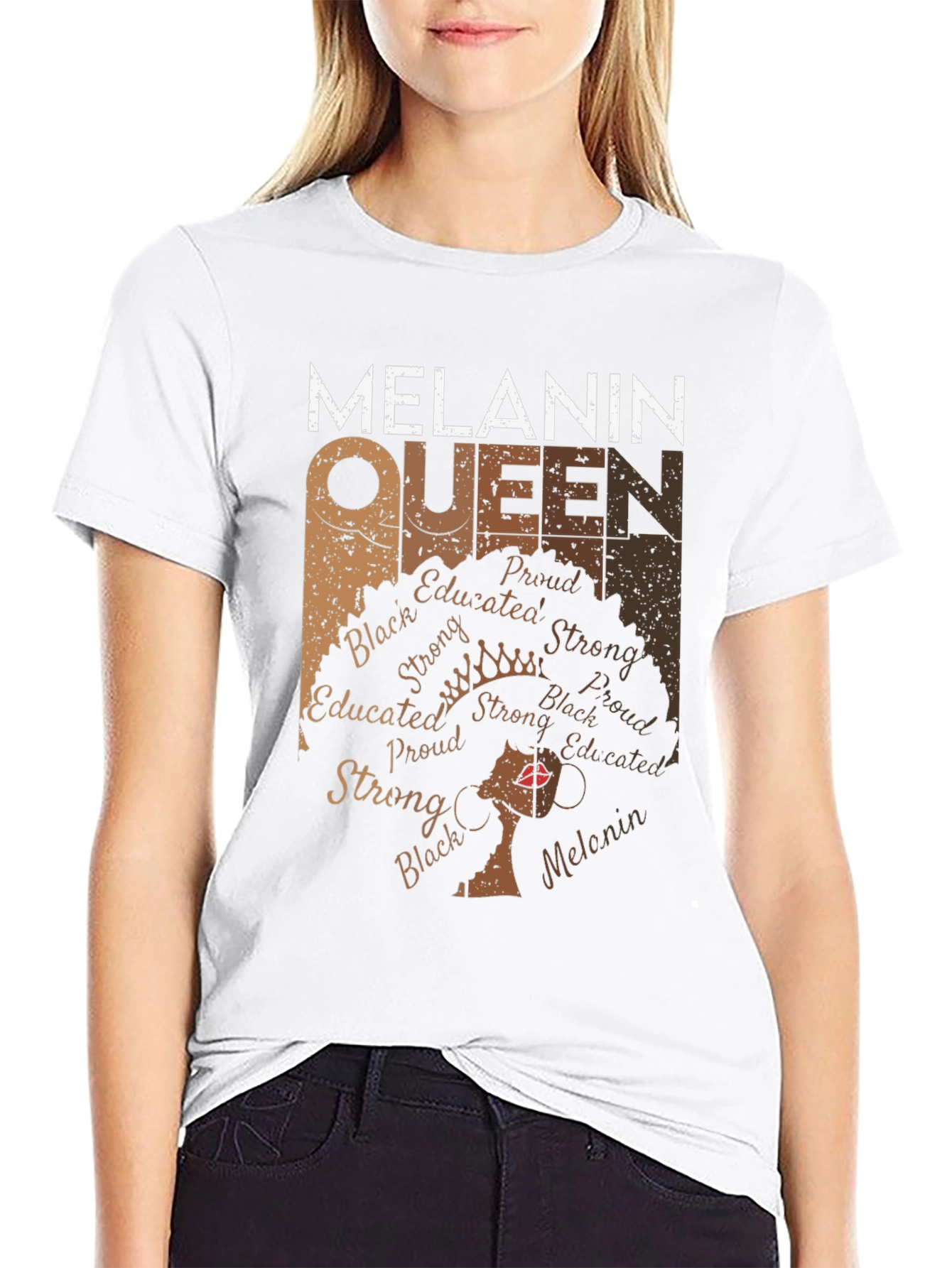 Melanin Queen Graphic T-Shirt - Black Pride - 9