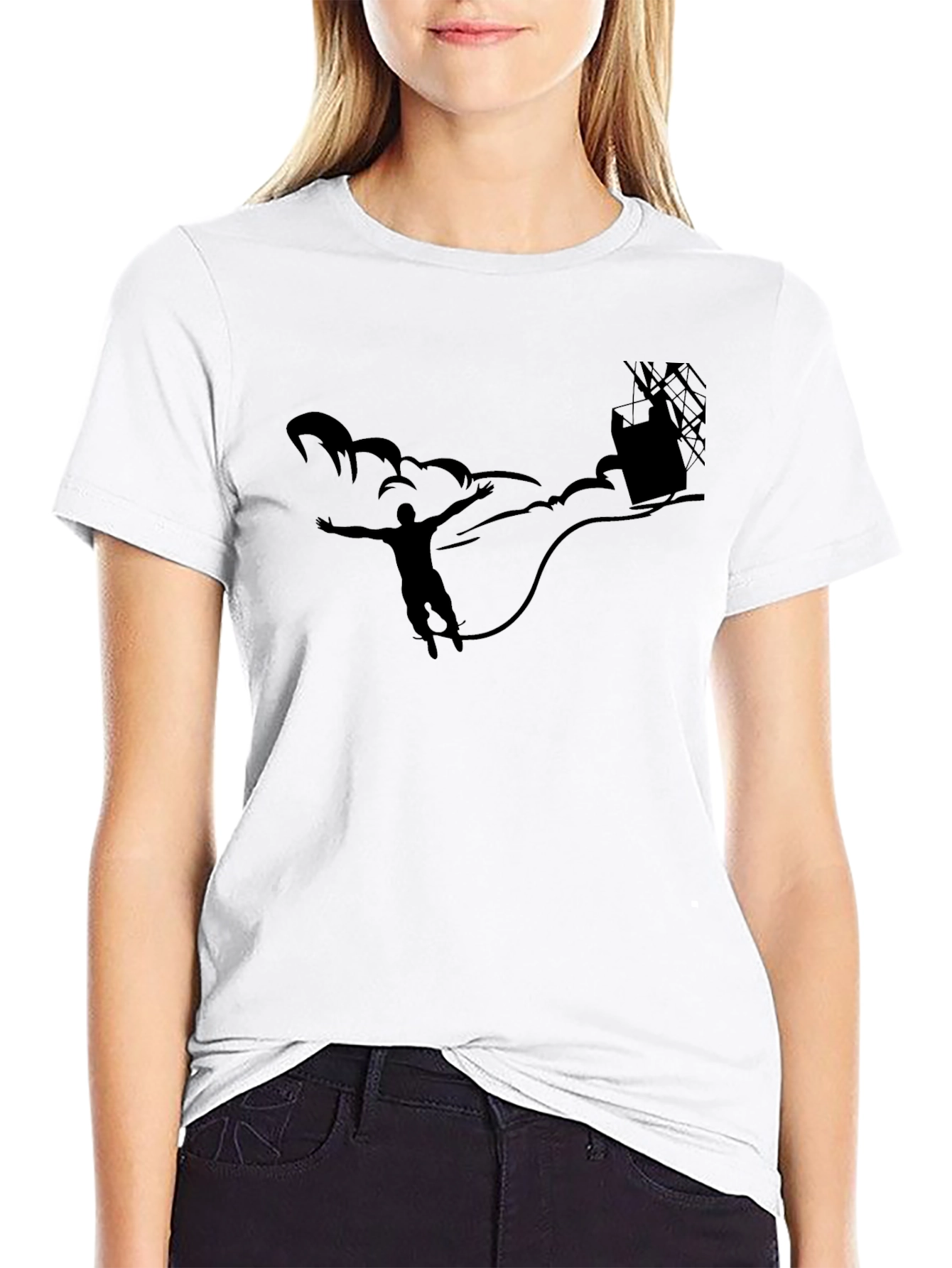 Black Man's Black T-Shirt - Adventure Graphic Tee view 9