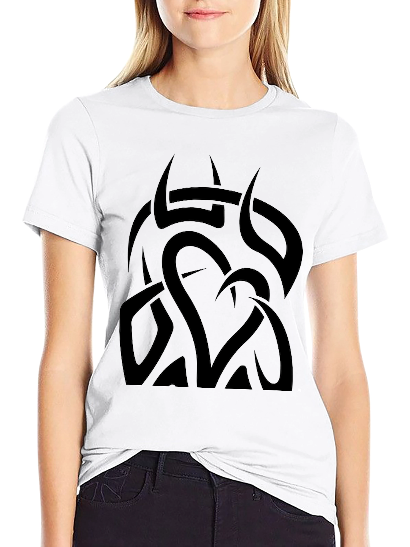 Black Tribal Heart Tee - Men's Graphic T-Shirt view 9