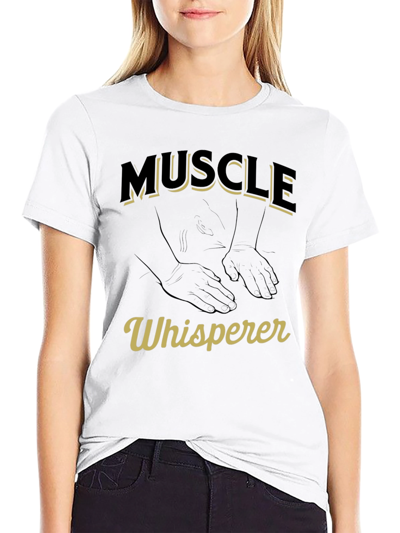 Muscle Whisperer Graphic T-Shirt - Black - 9