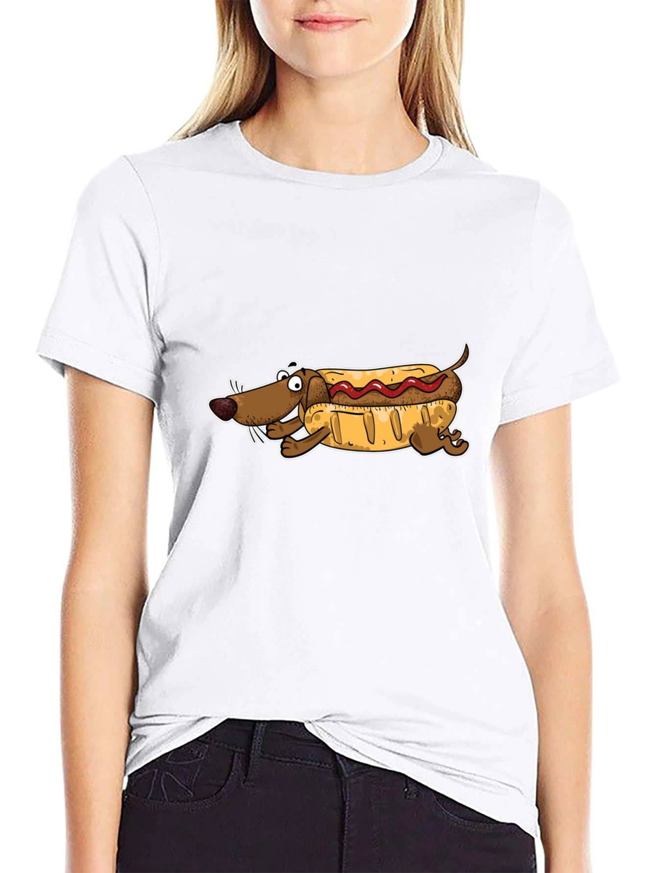Hot Dog Dachshund T-Shirt - Funny Wiener Dog Tee - 9