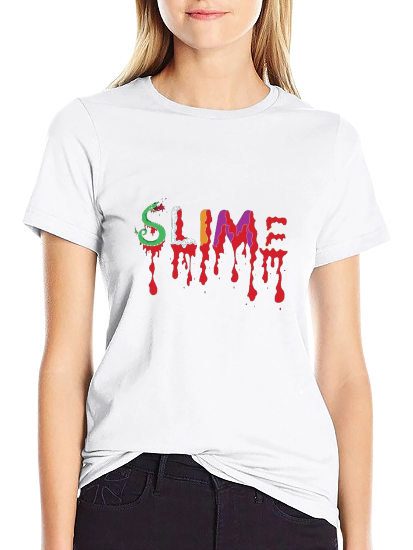 Black Slime Graphic Tee - Dripping Style view 9