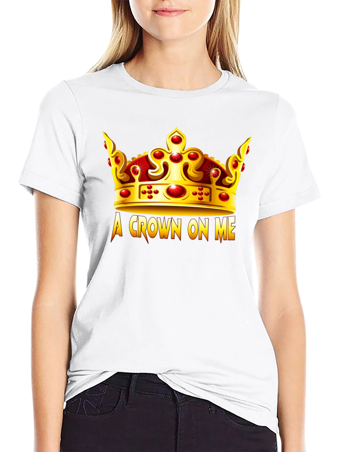 Black A Crown On Me Black T-Shirt view 9